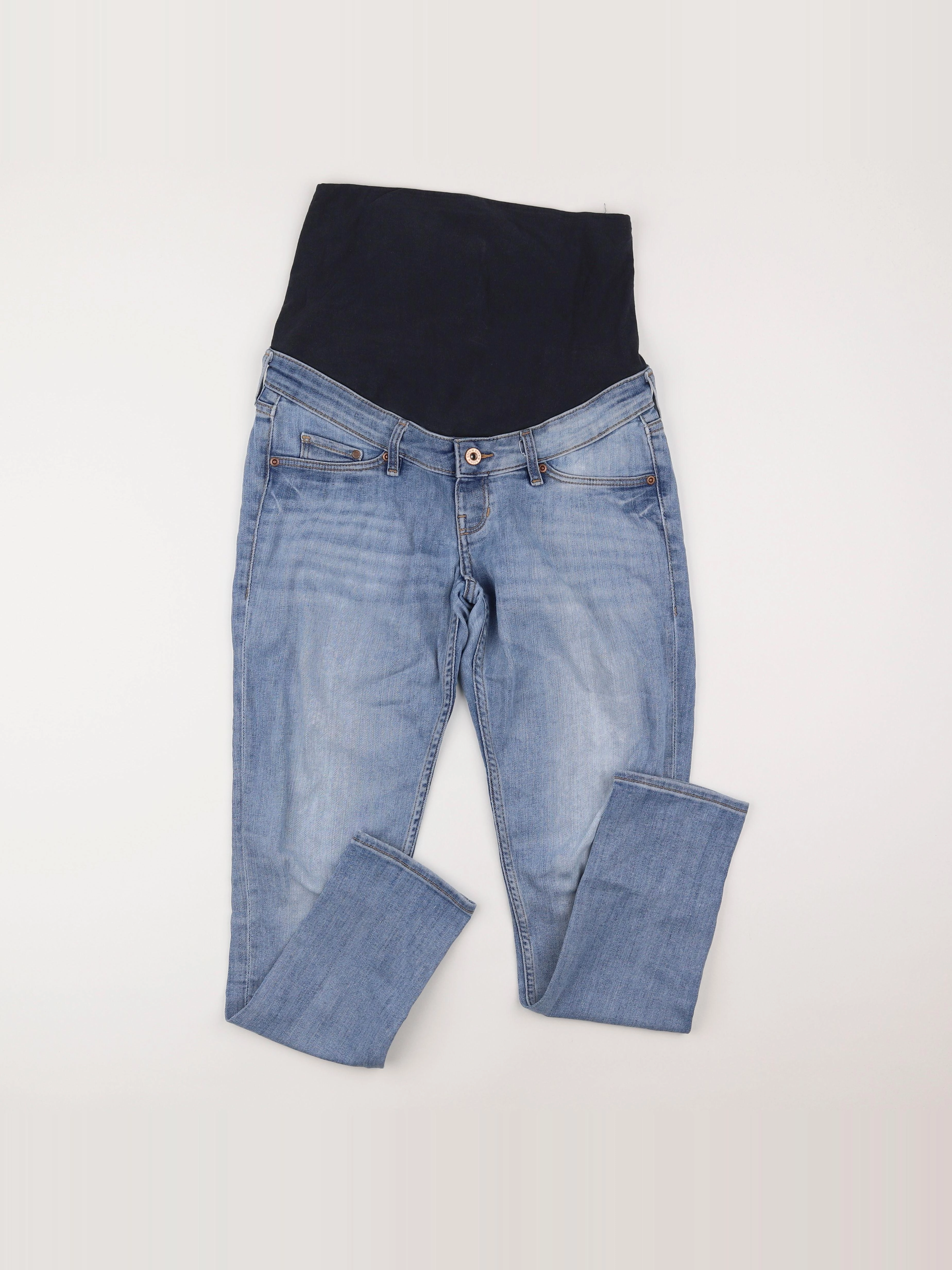 H&M - jean grossesse bleu - 36