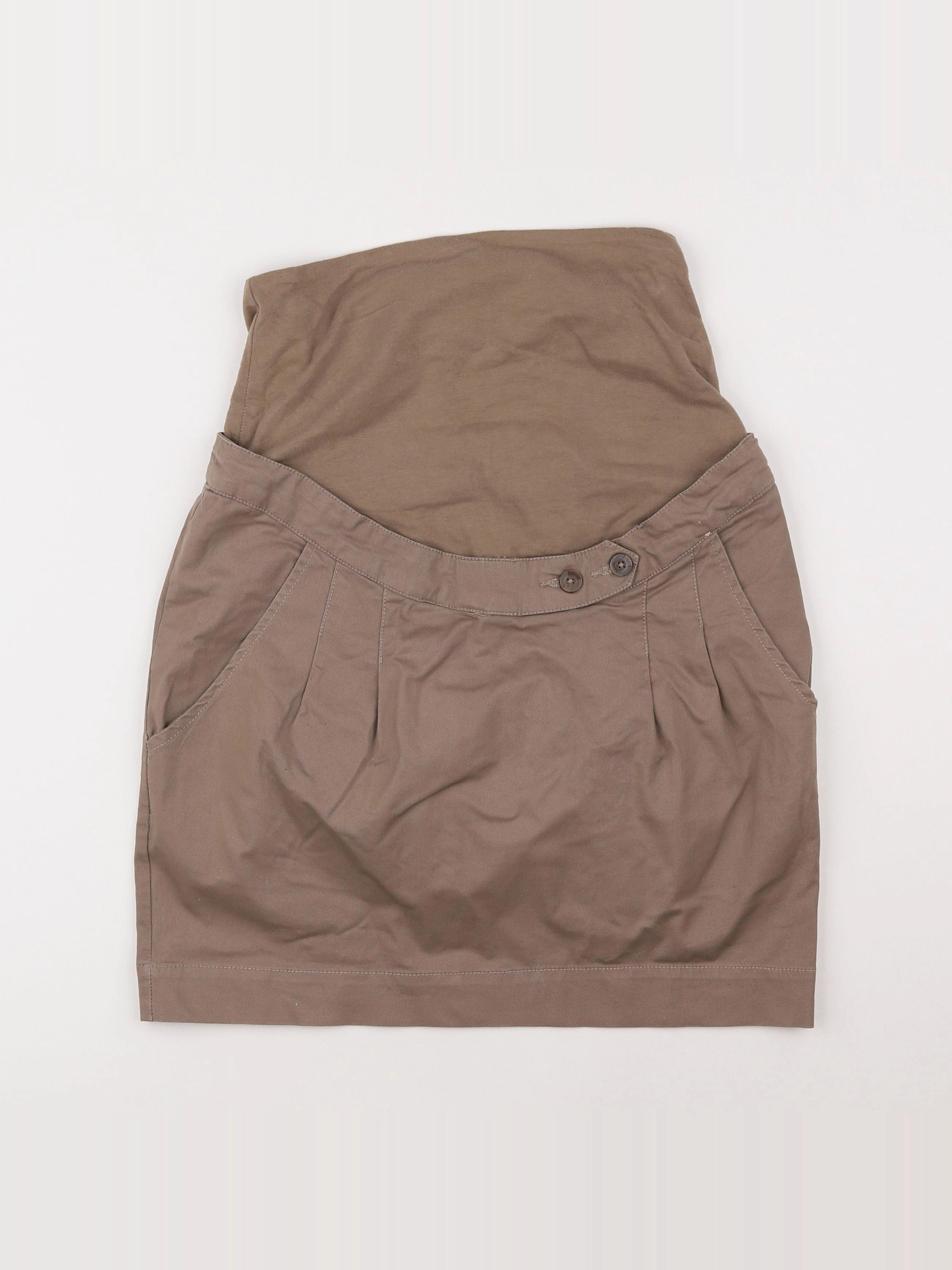 Vertbaudet - jupe grossesse marron - 34