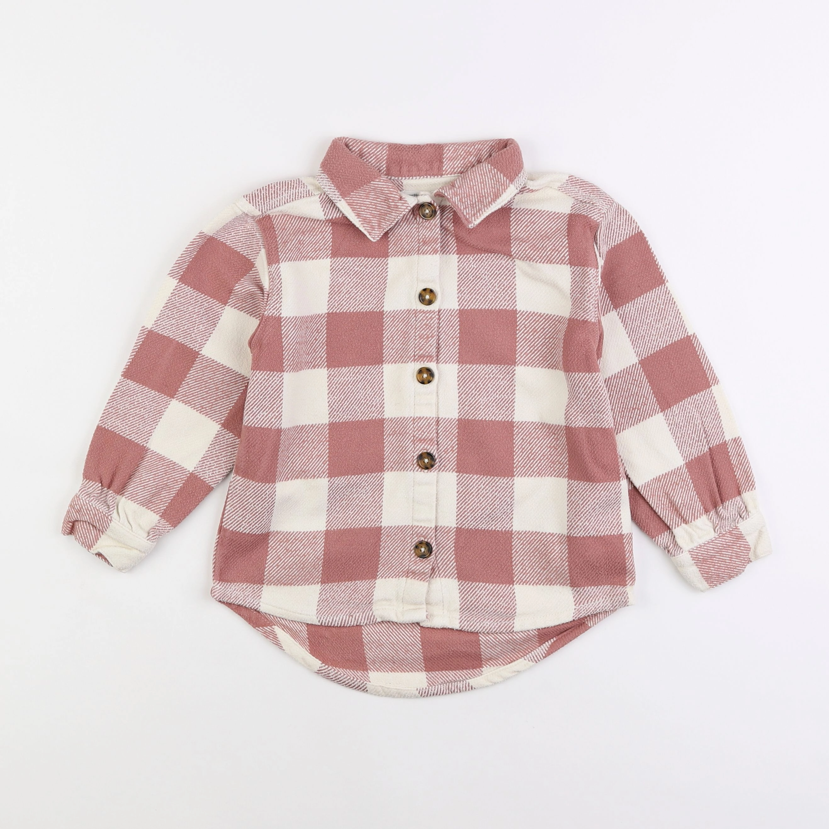 Vertbaudet - chemise rose - 6 ans