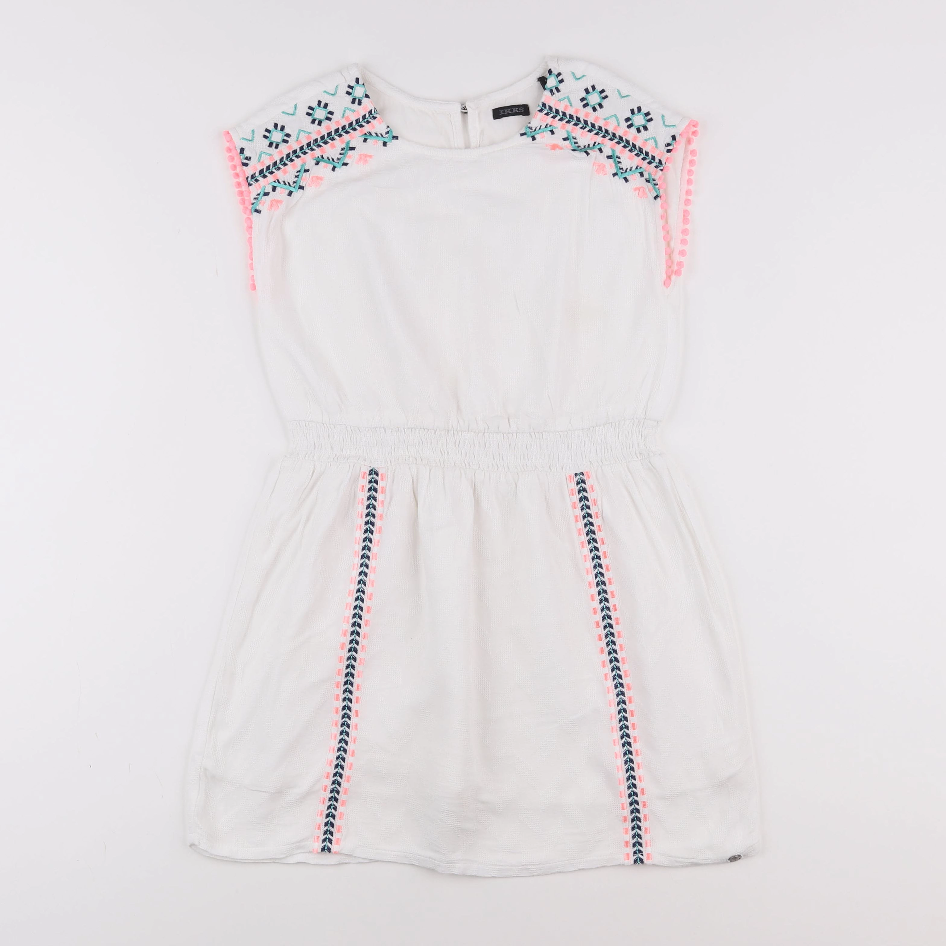 IKKS - robe blanc - 8 ans