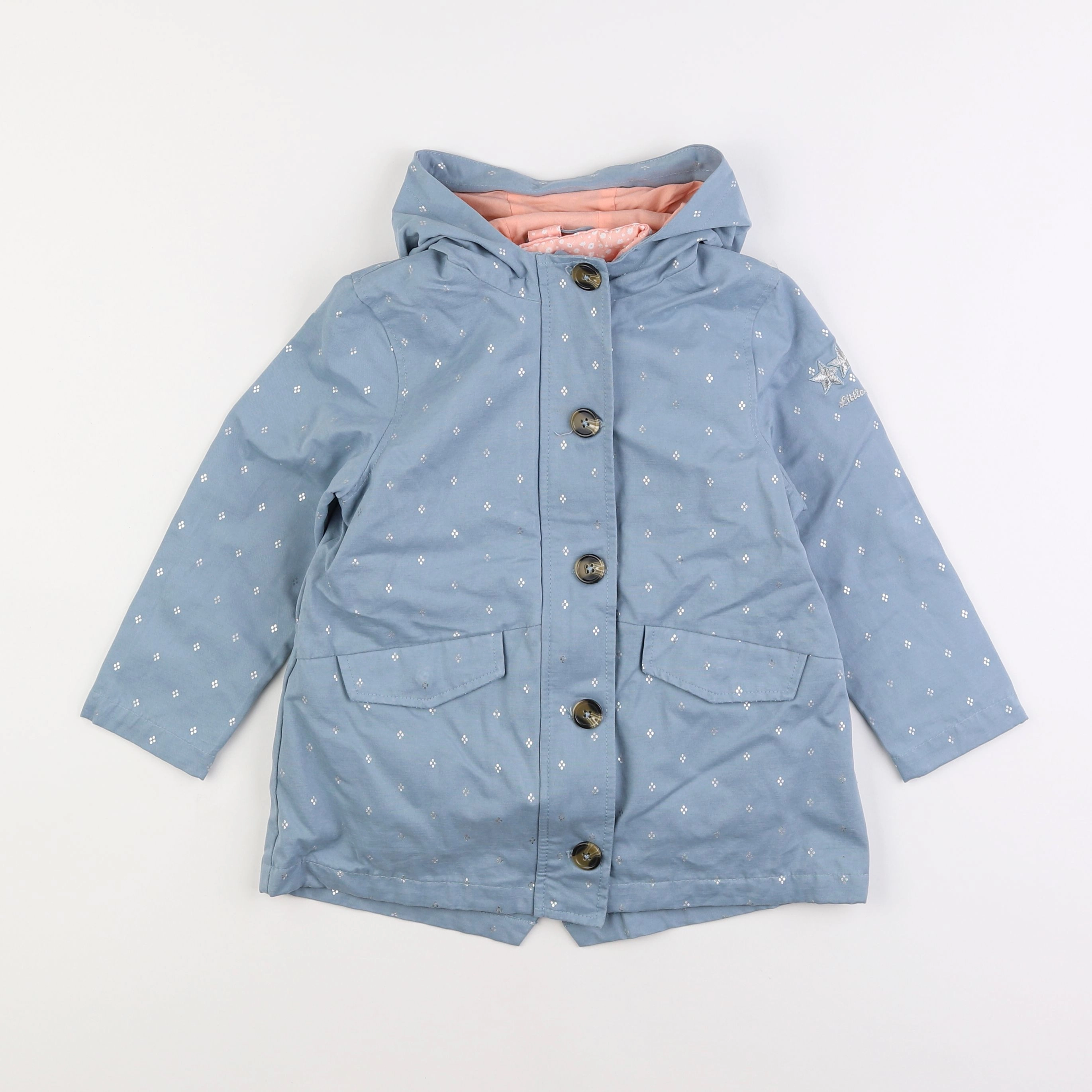 Vertbaudet - veste doublure amovible bleu - 5 ans