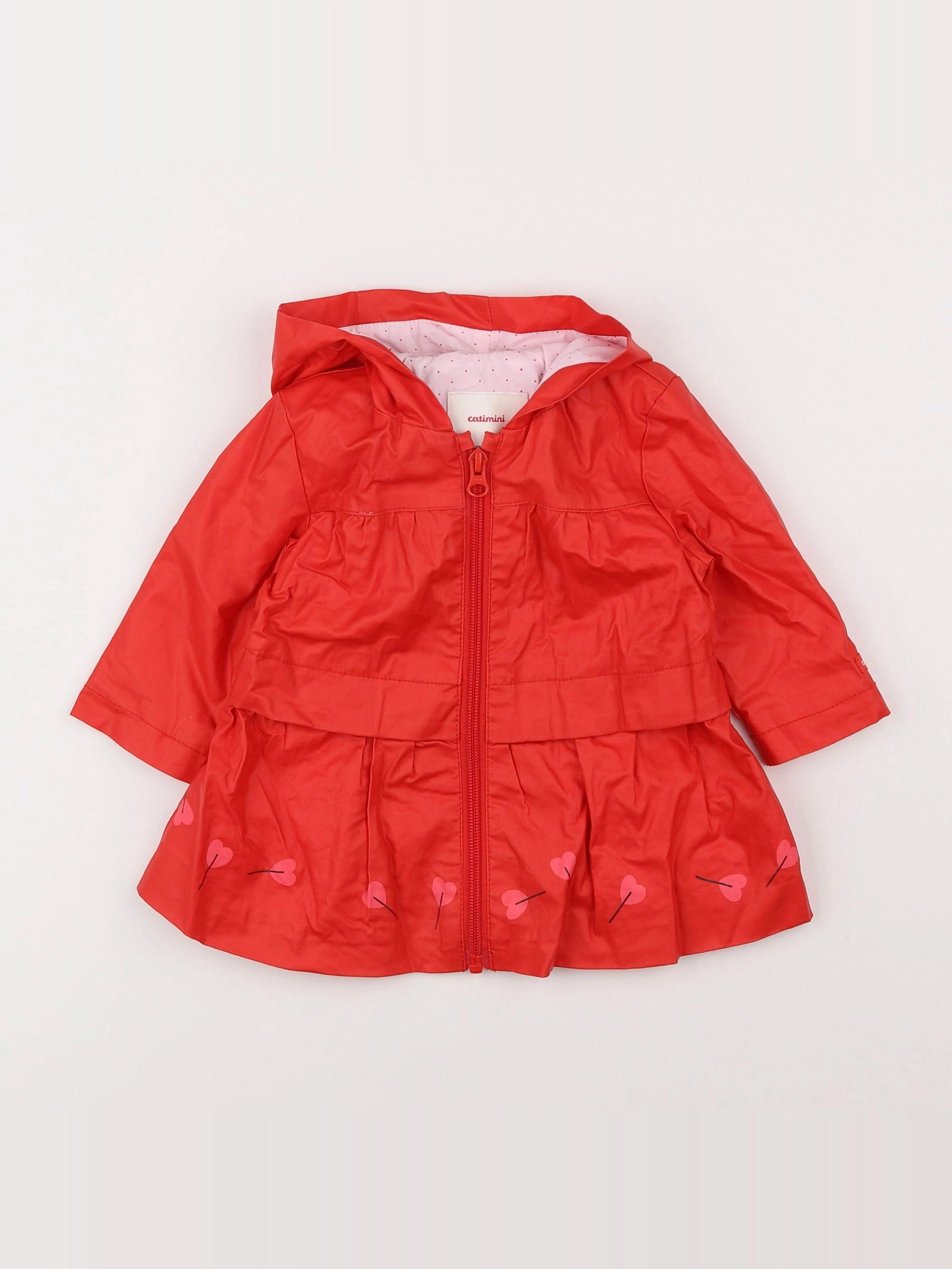 Catimini - imperméable rouge - 6 mois