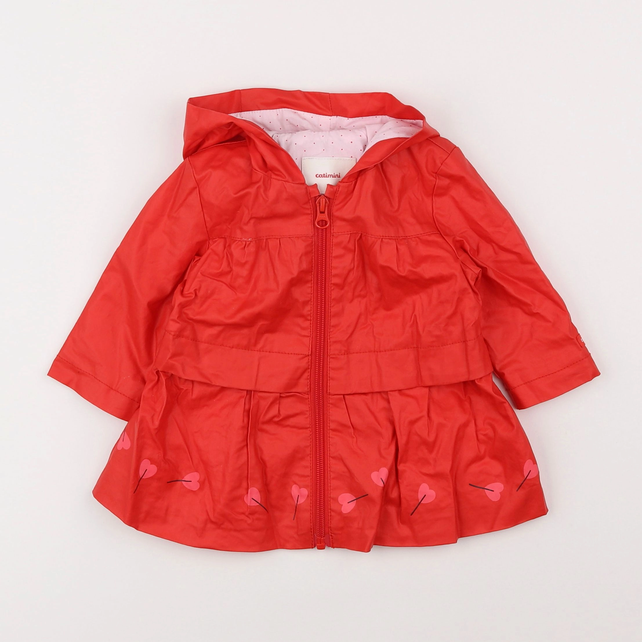 Catimini - imperméable rouge - 6 mois