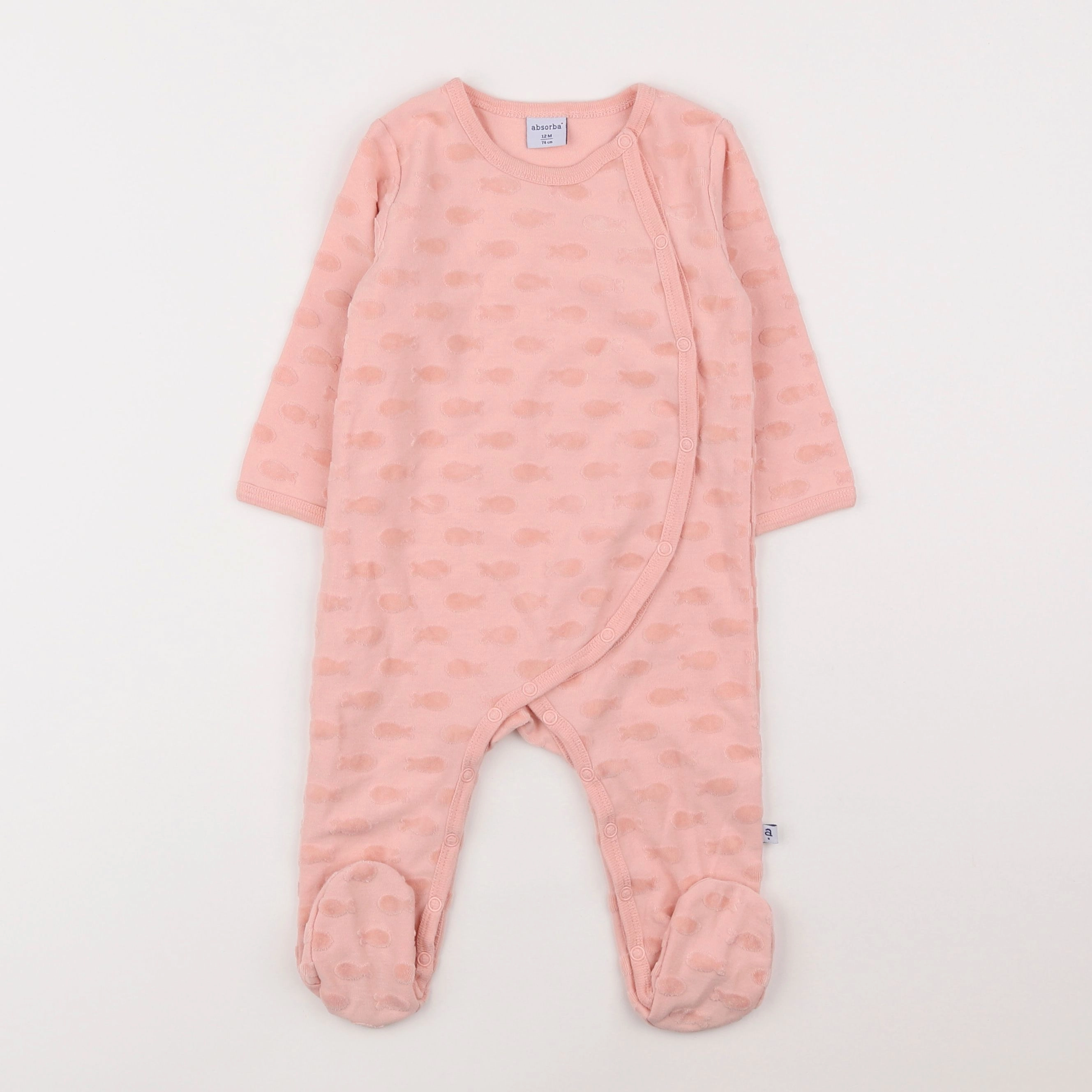 Noukie's - pyjama coton rose - 12 mois