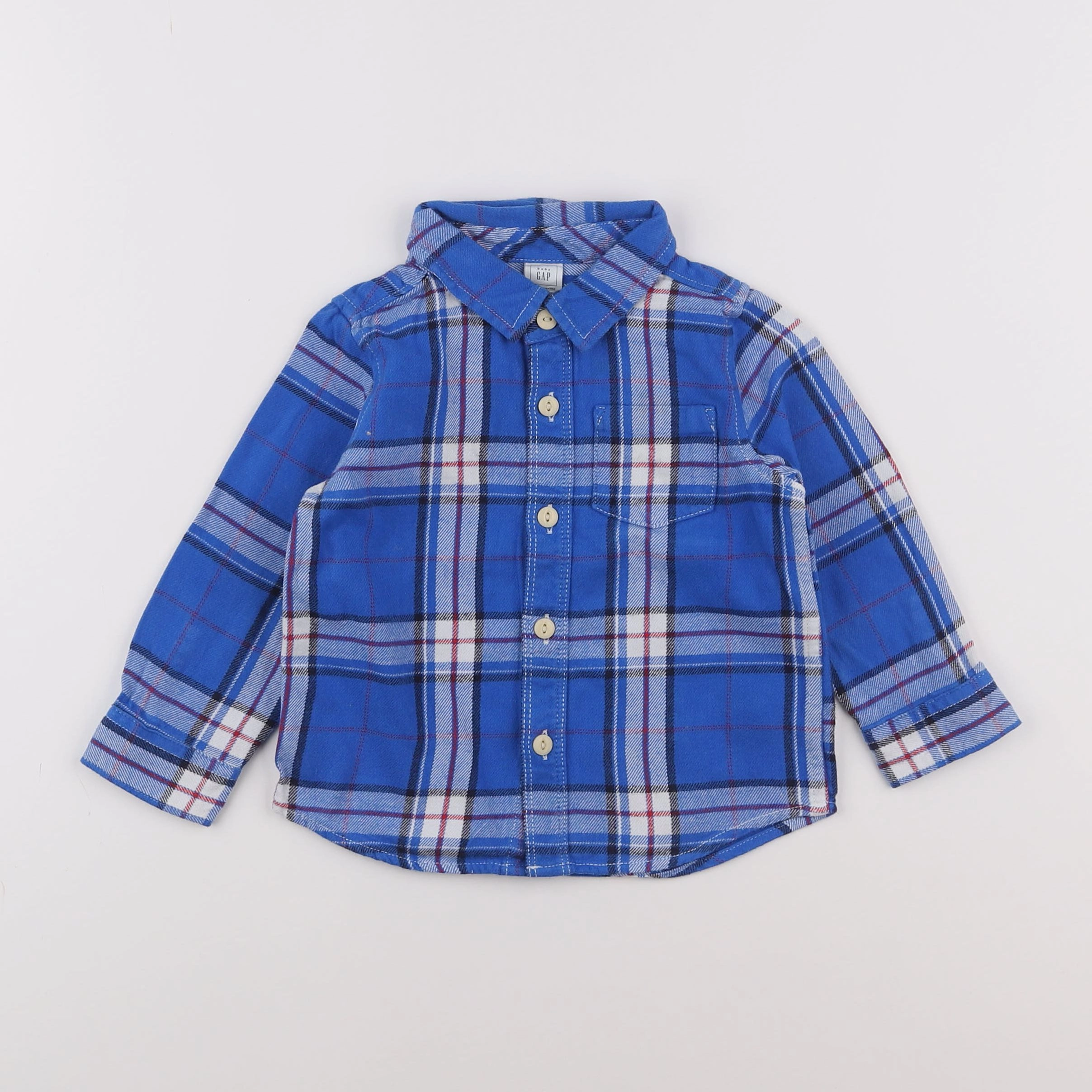 GAP - chemise bleu - 18 mois à 2 ans