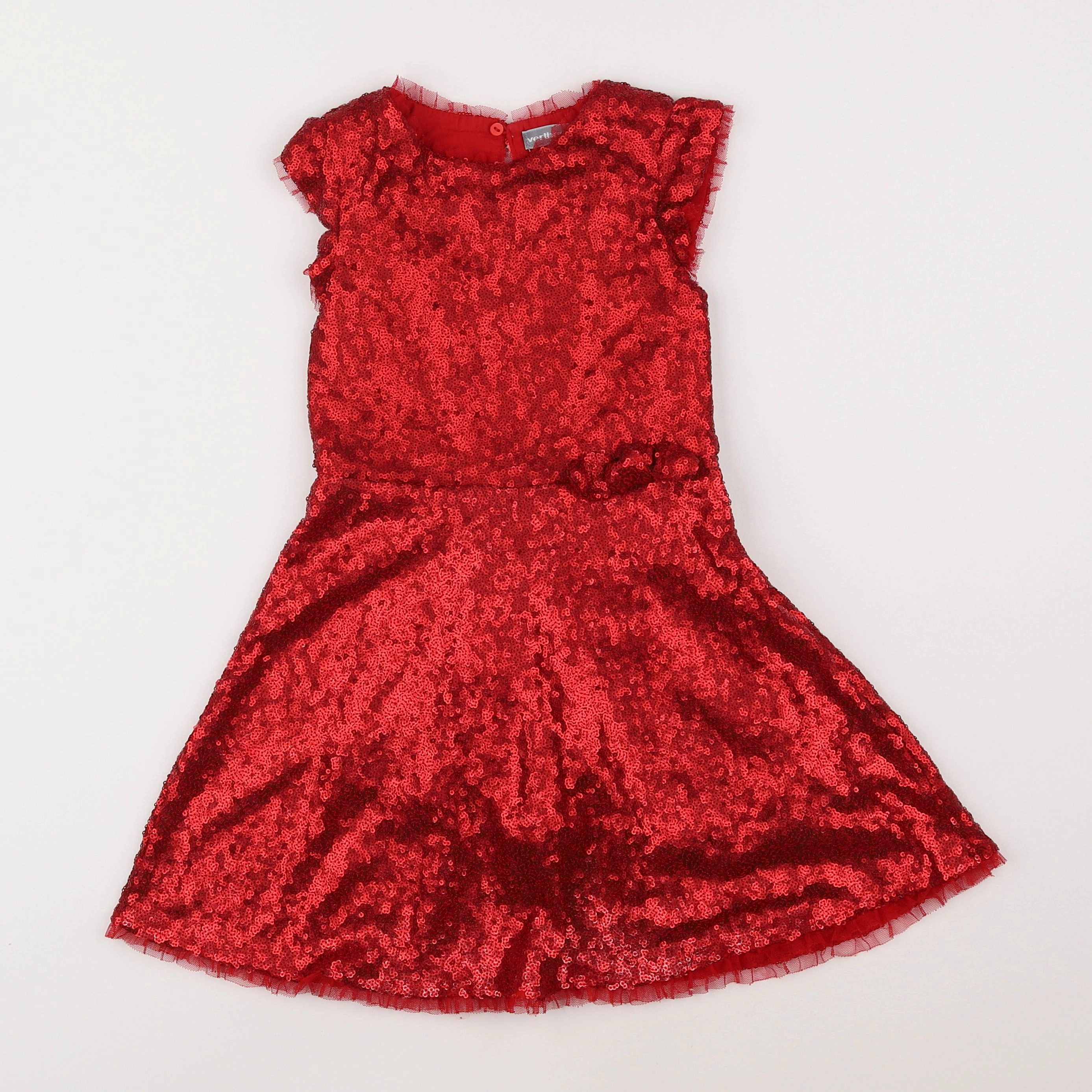 Vertbaudet - robe rouge - 5 ans