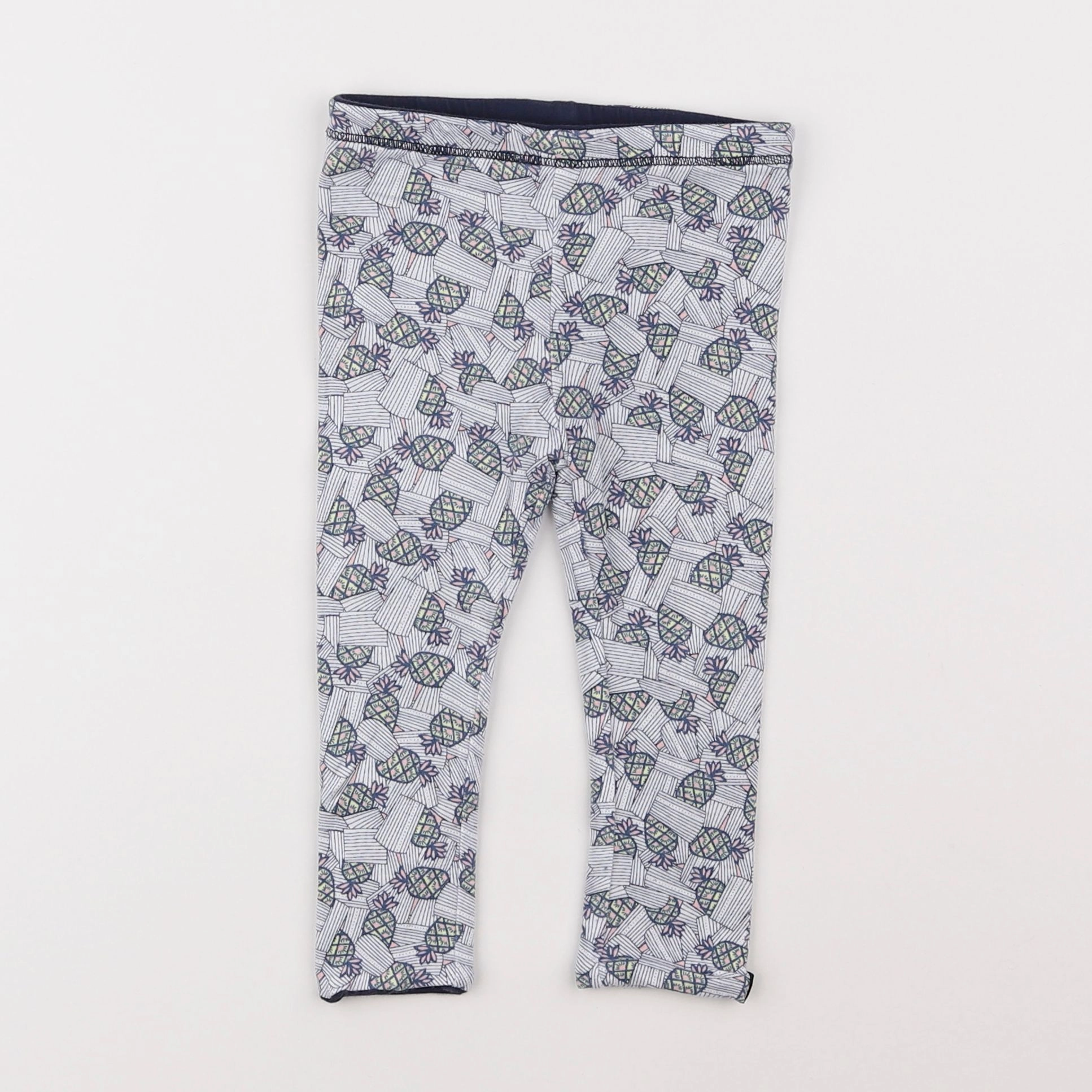 IKKS - legging bleu - 6/12 mois