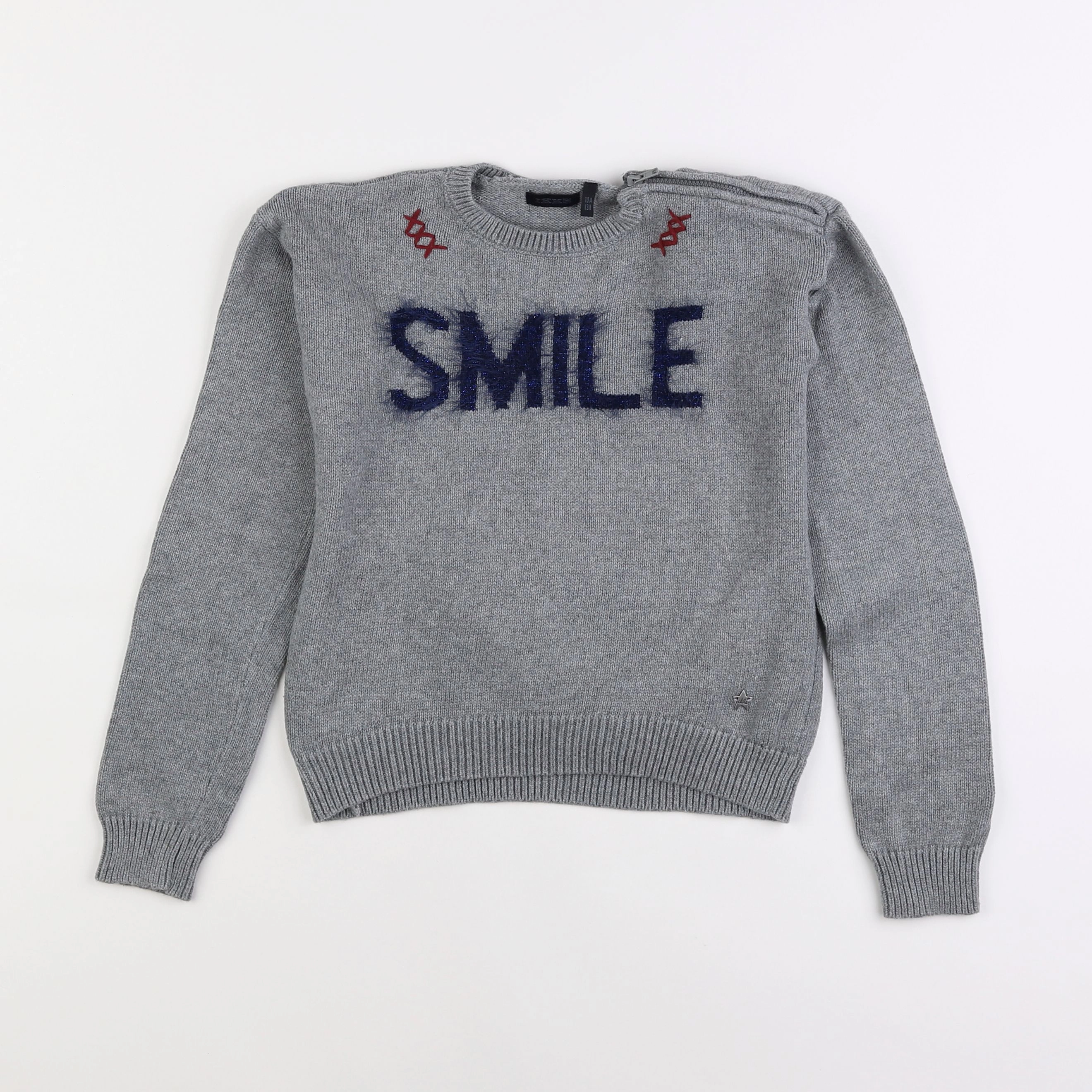 IKKS - pull gris - 10 ans