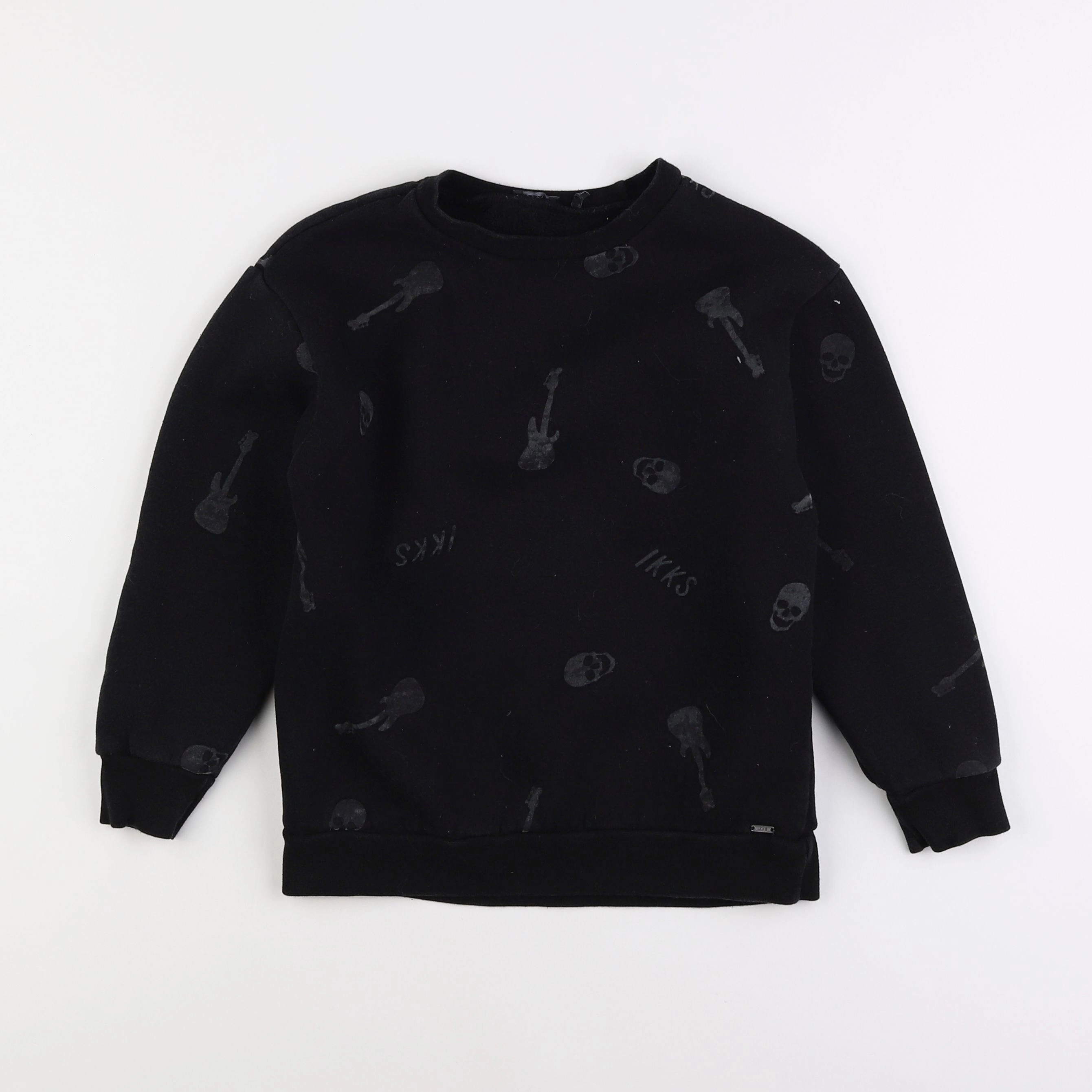 IKKS - sweat noir - 8 ans