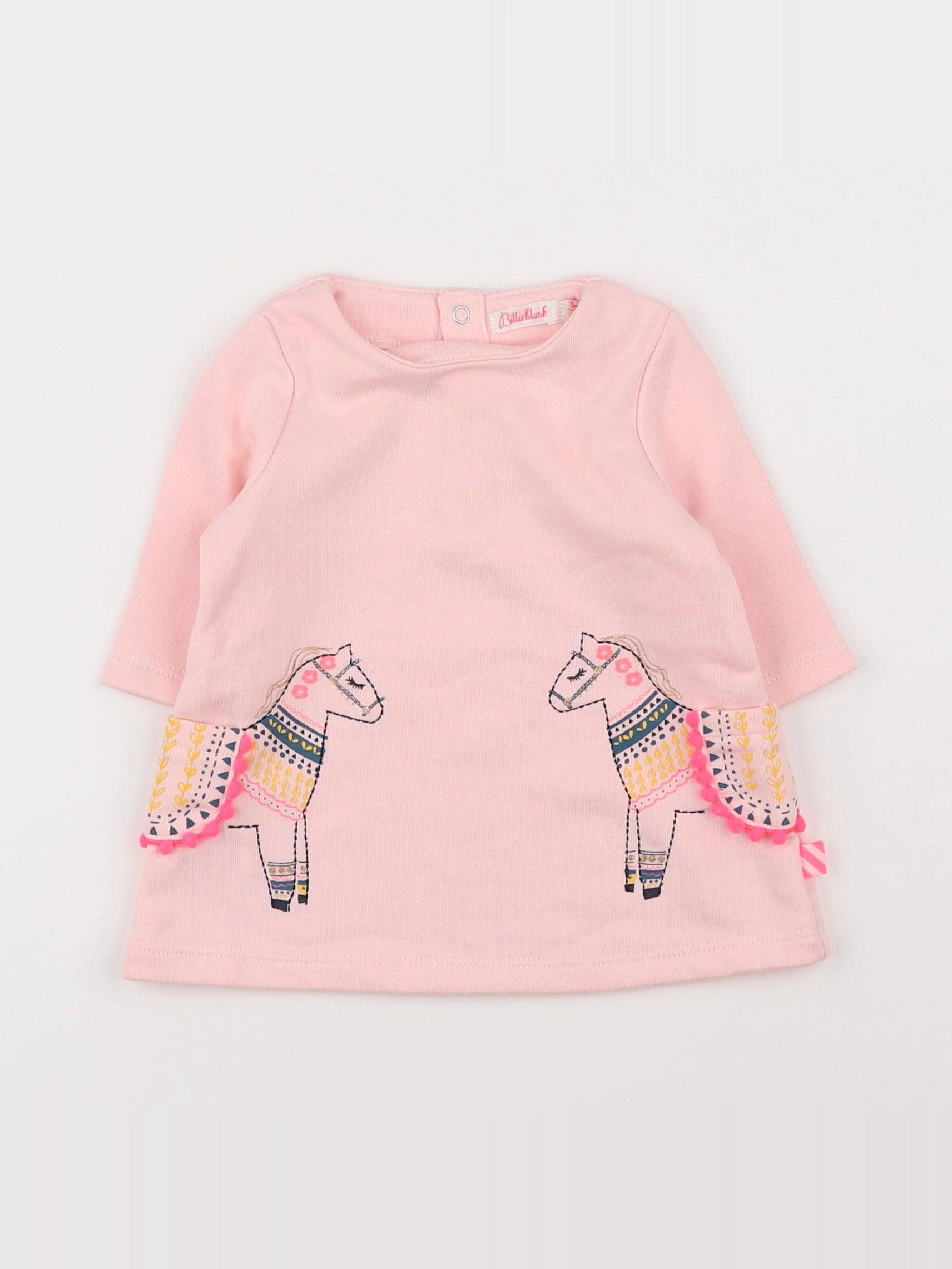 Billie Blush - robe rose - 3 mois