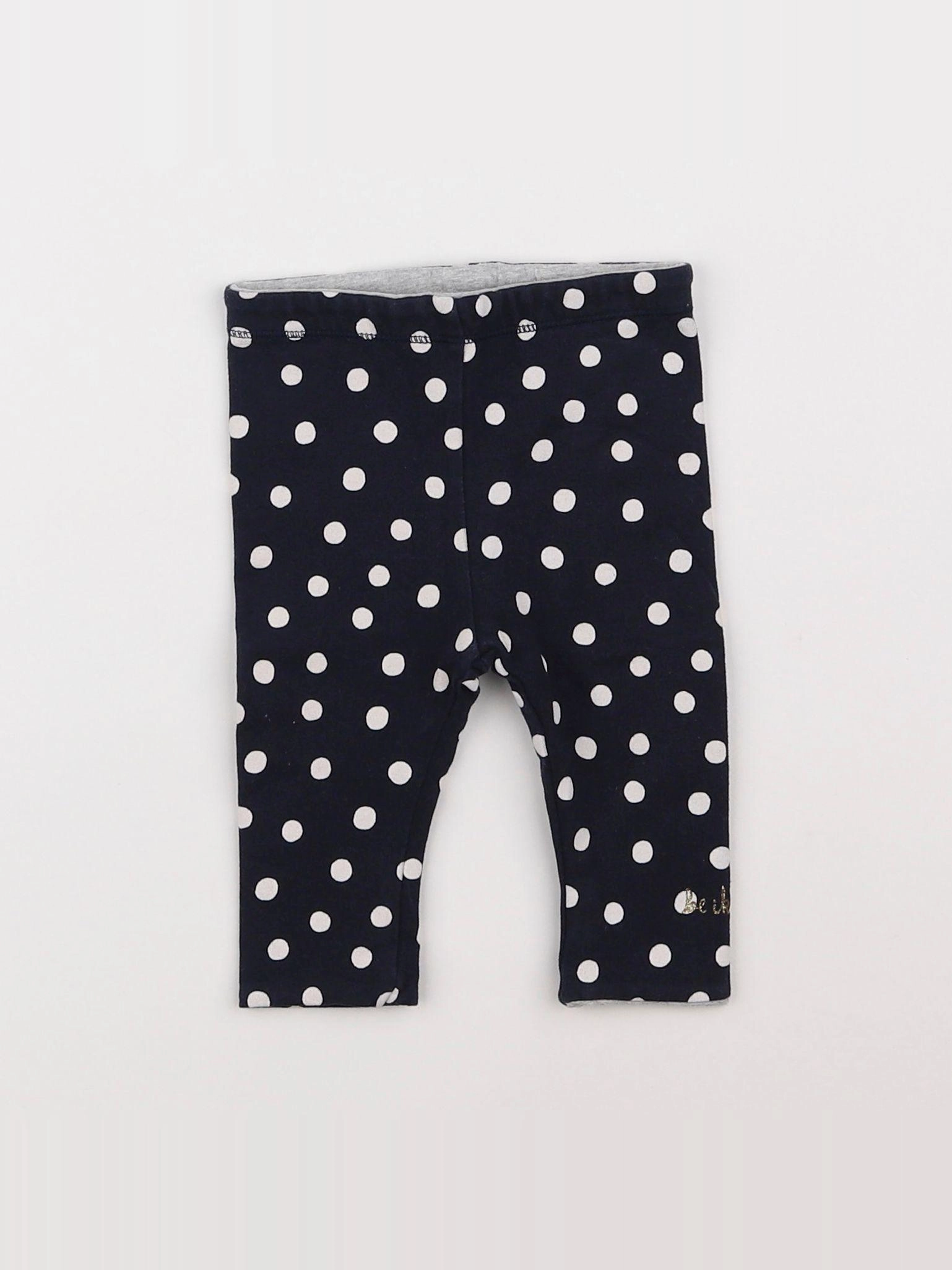 IKKS - legging réversible bleu - 3 mois