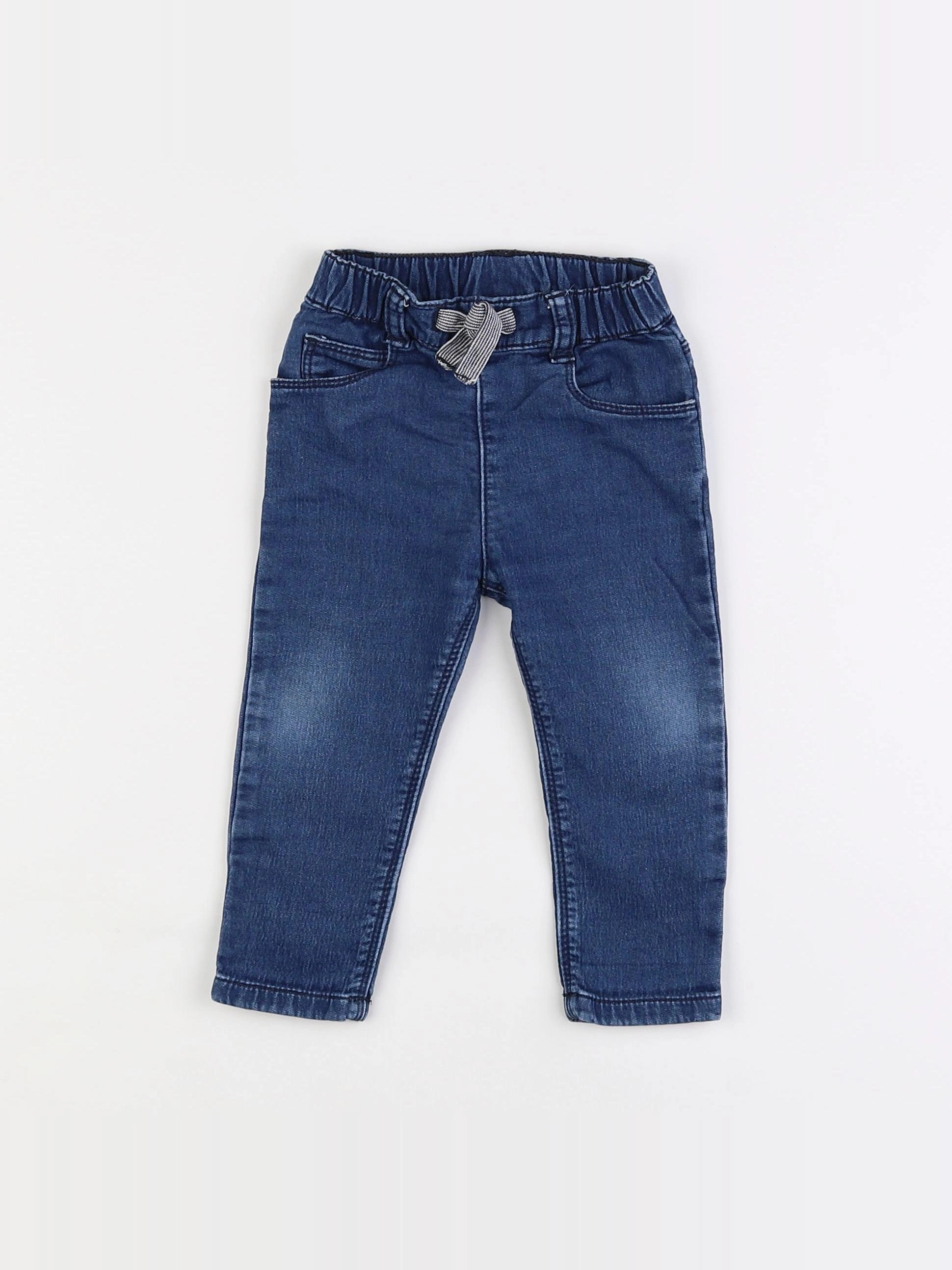Petit Bateau - jean bleu - 12 mois
