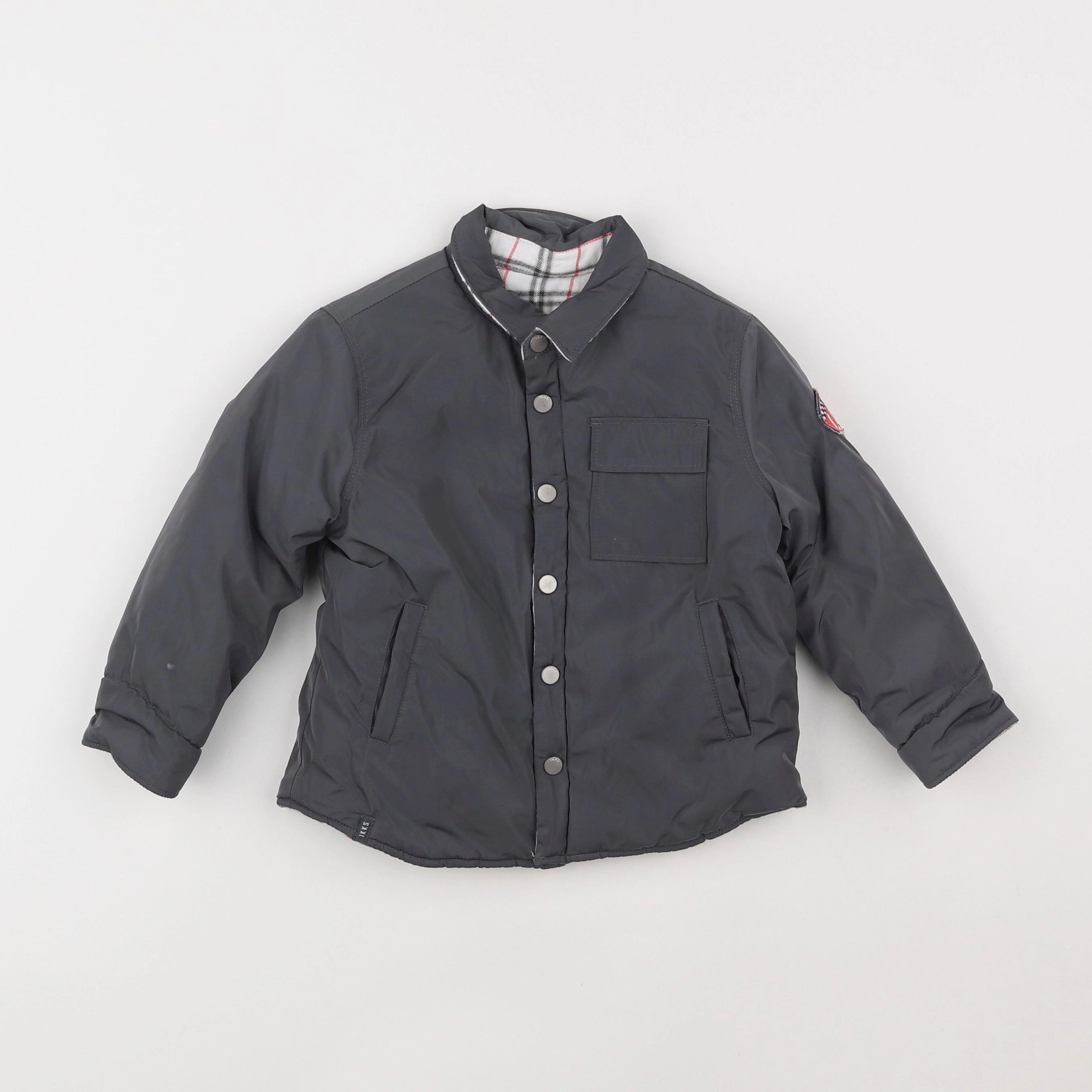 IKKS - veste réversible gris - 2 ans