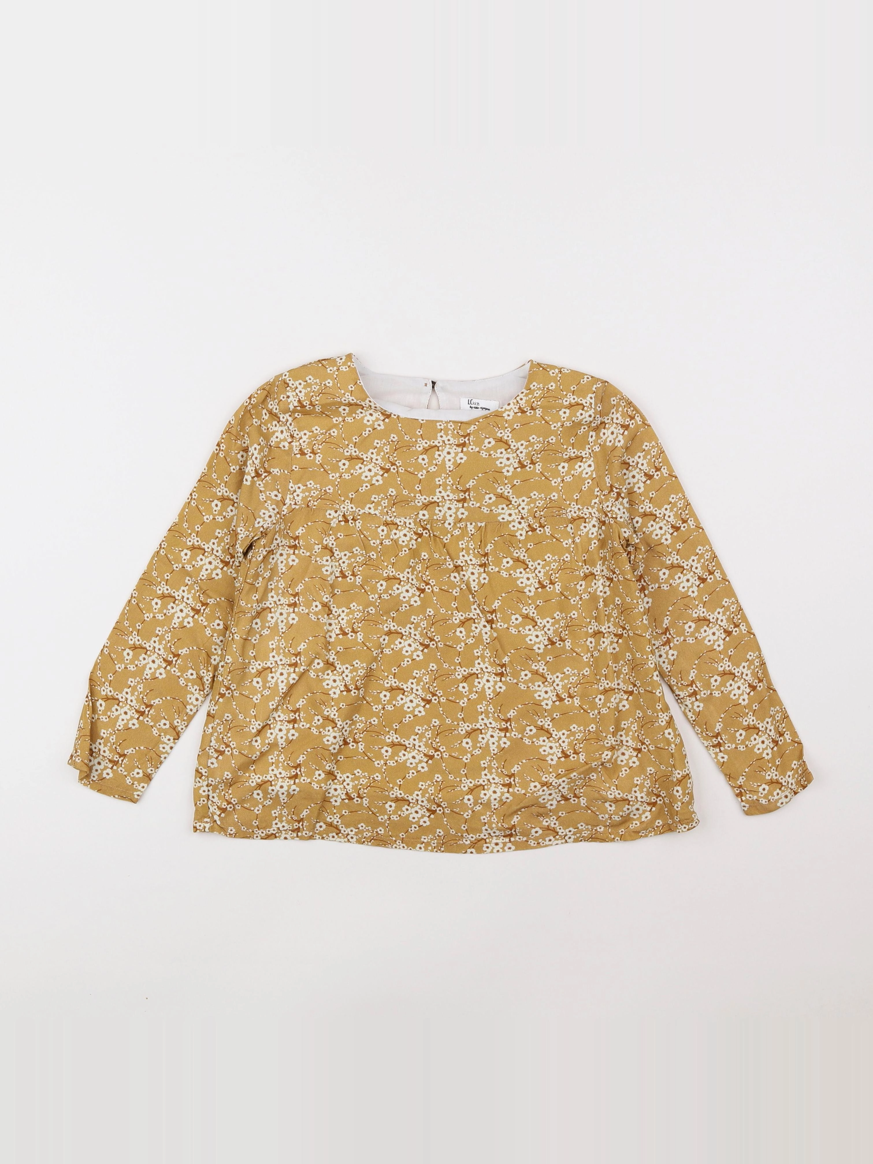 Little Cigogne - blouse jaune - 8 ans