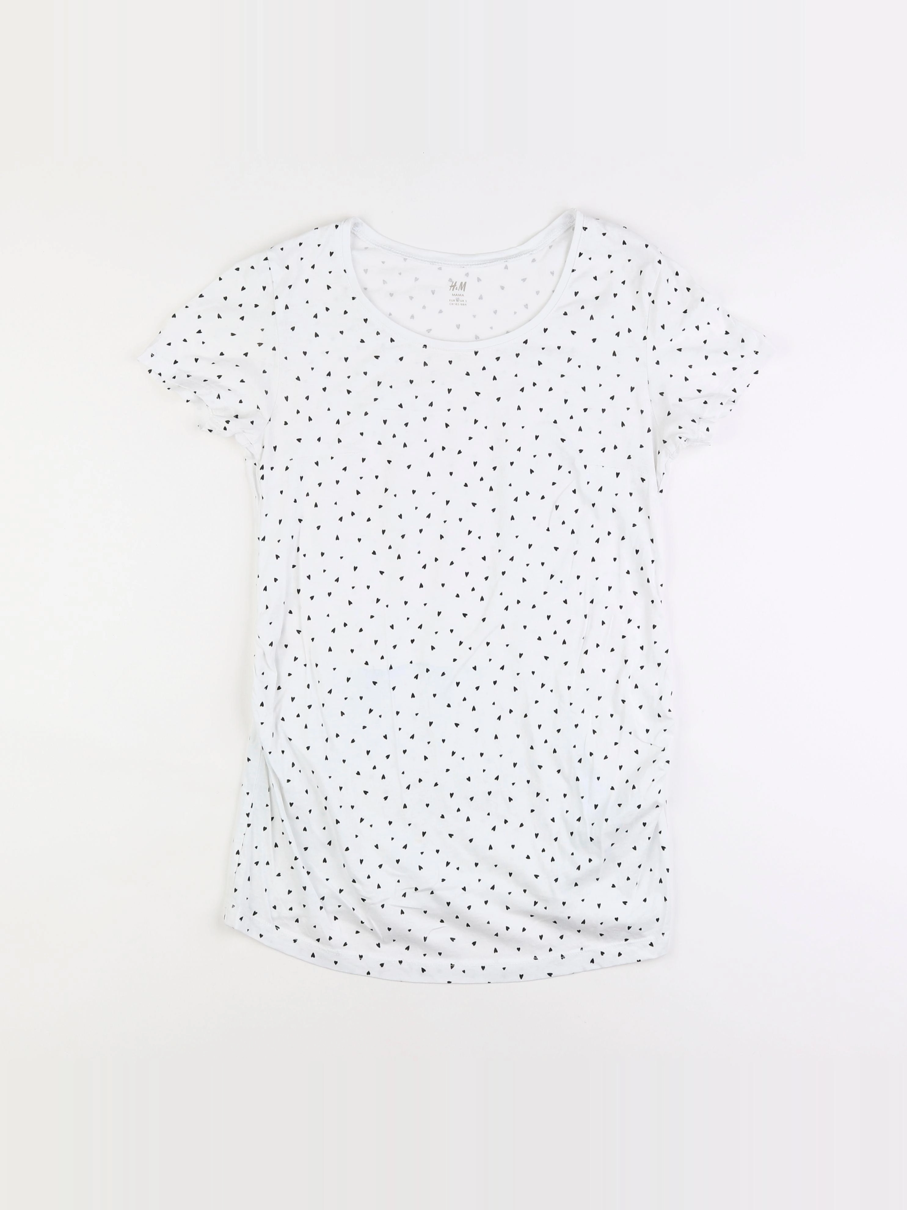 H&M - tee-shirt grossesse blanc - 36 à 38