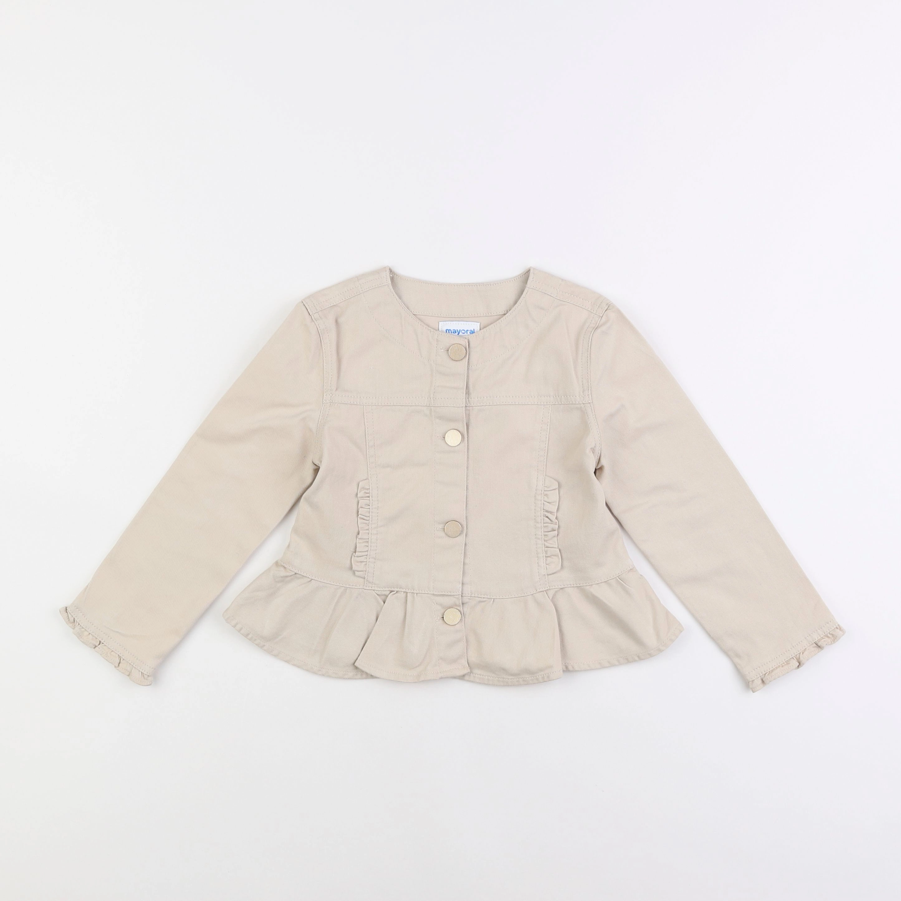 Mayoral - veste beige - 4 ans