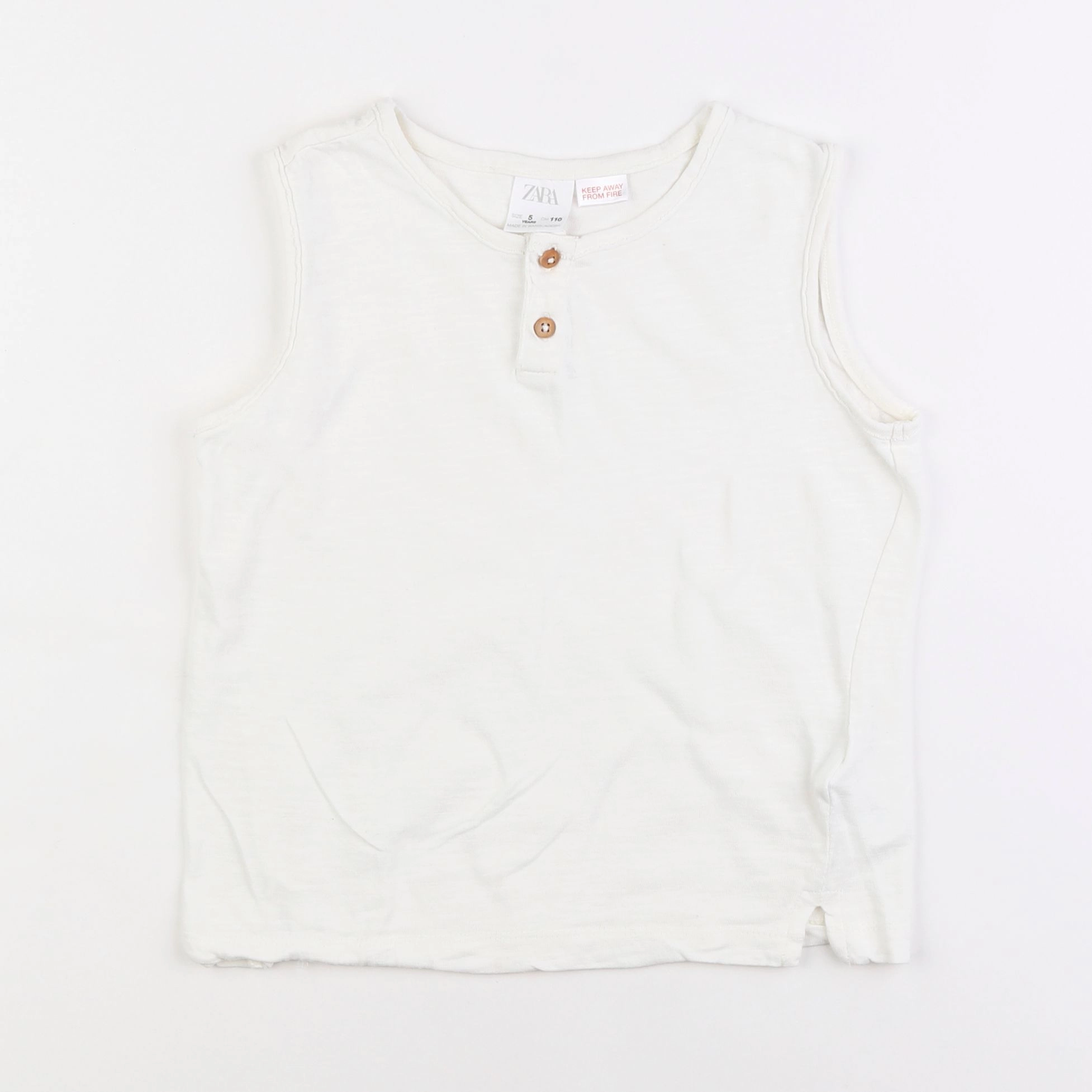 Zara - tee-shirt blanc - 5 ans