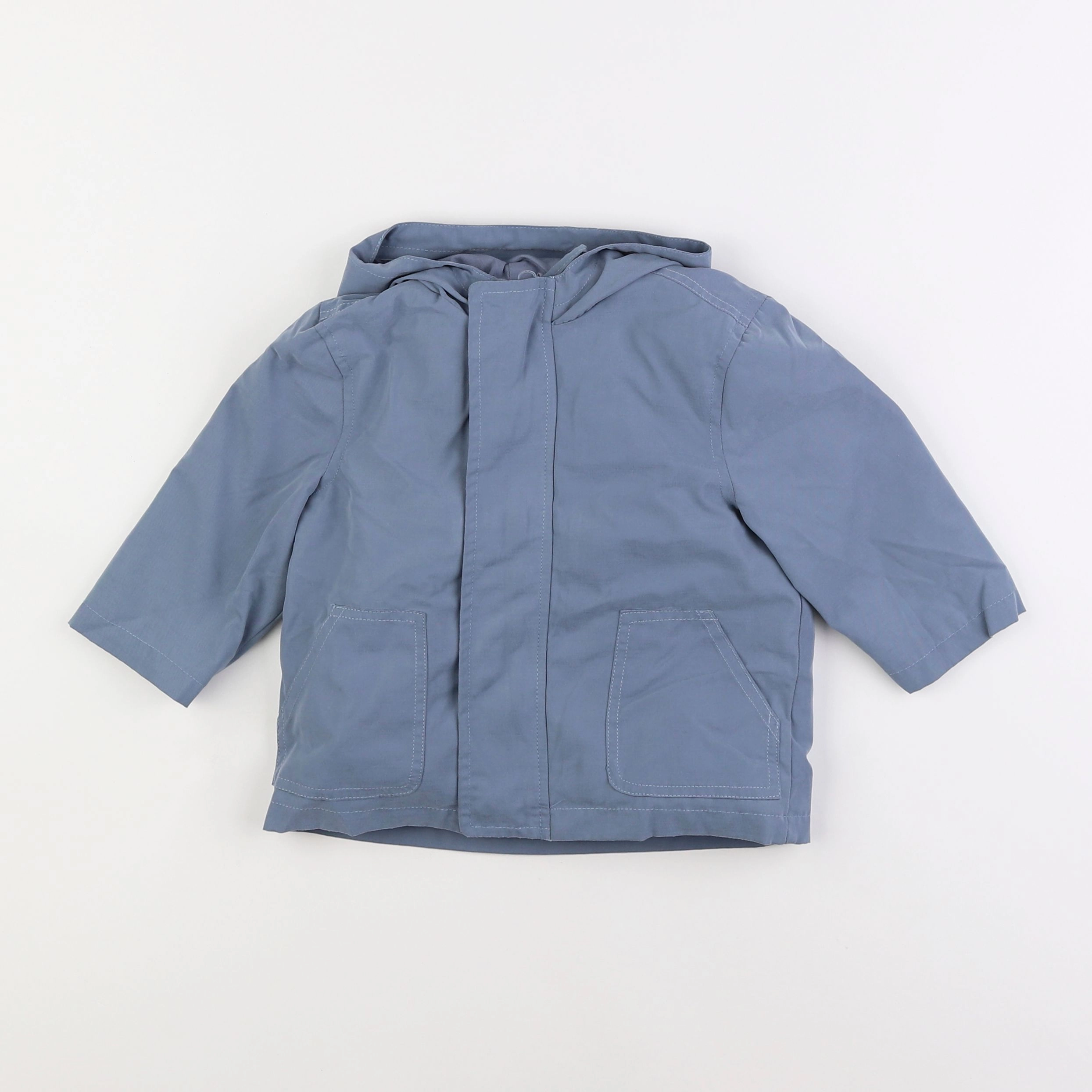 Vertbaudet - veste doublure amovible bleu - 12 mois