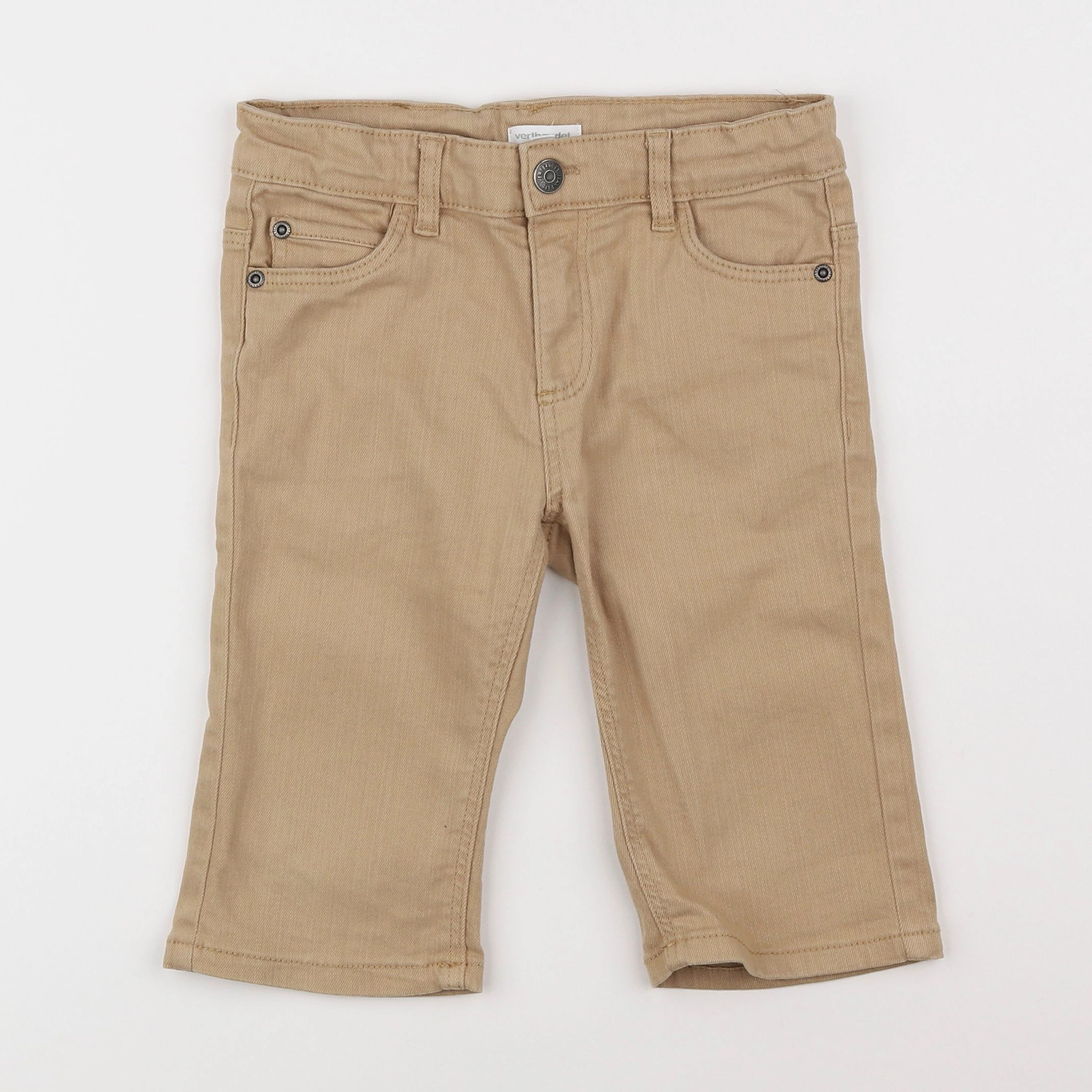 Vertbaudet - short beige - 7 ans