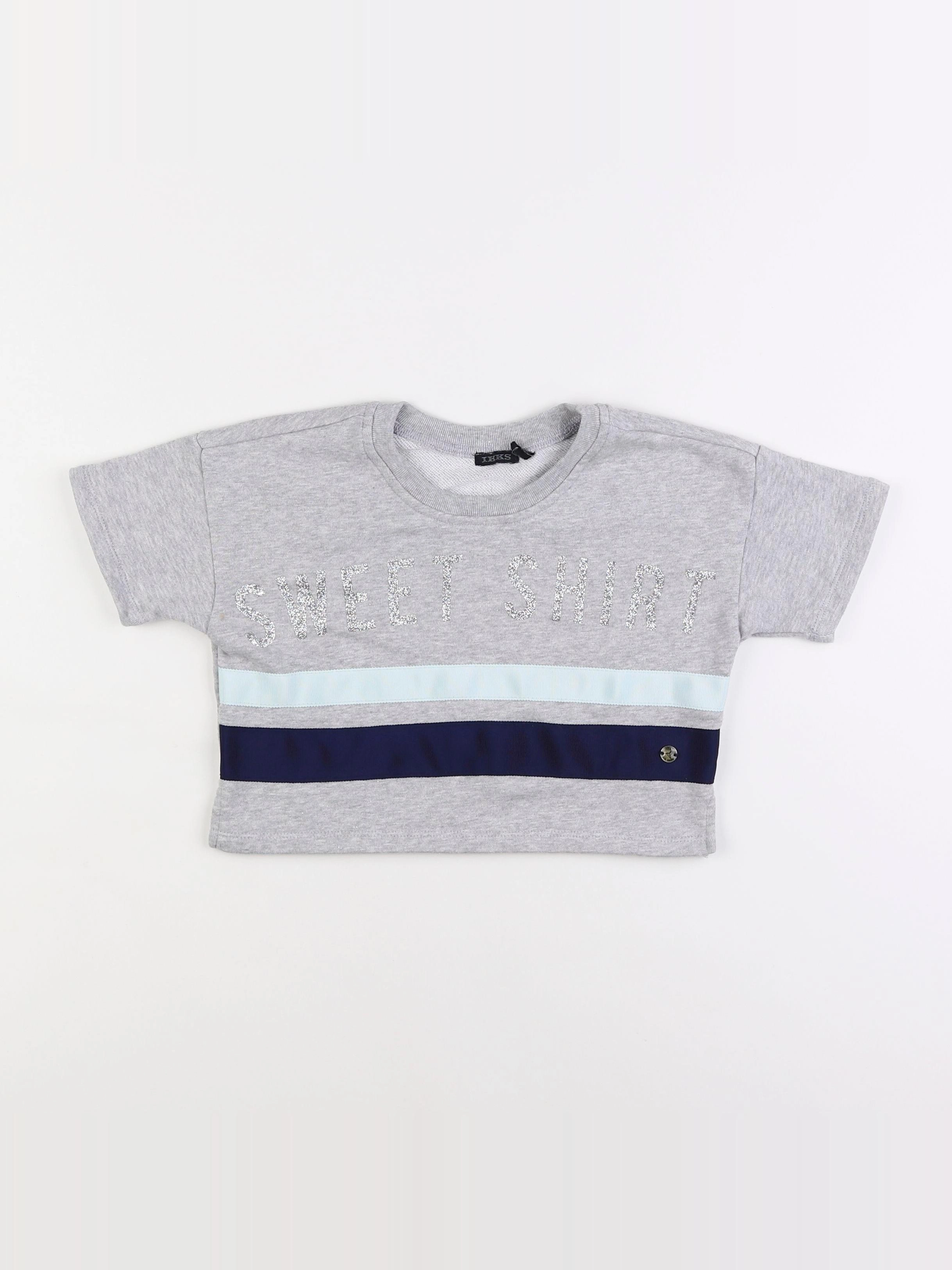 IKKS - sweat gris - 6 ans