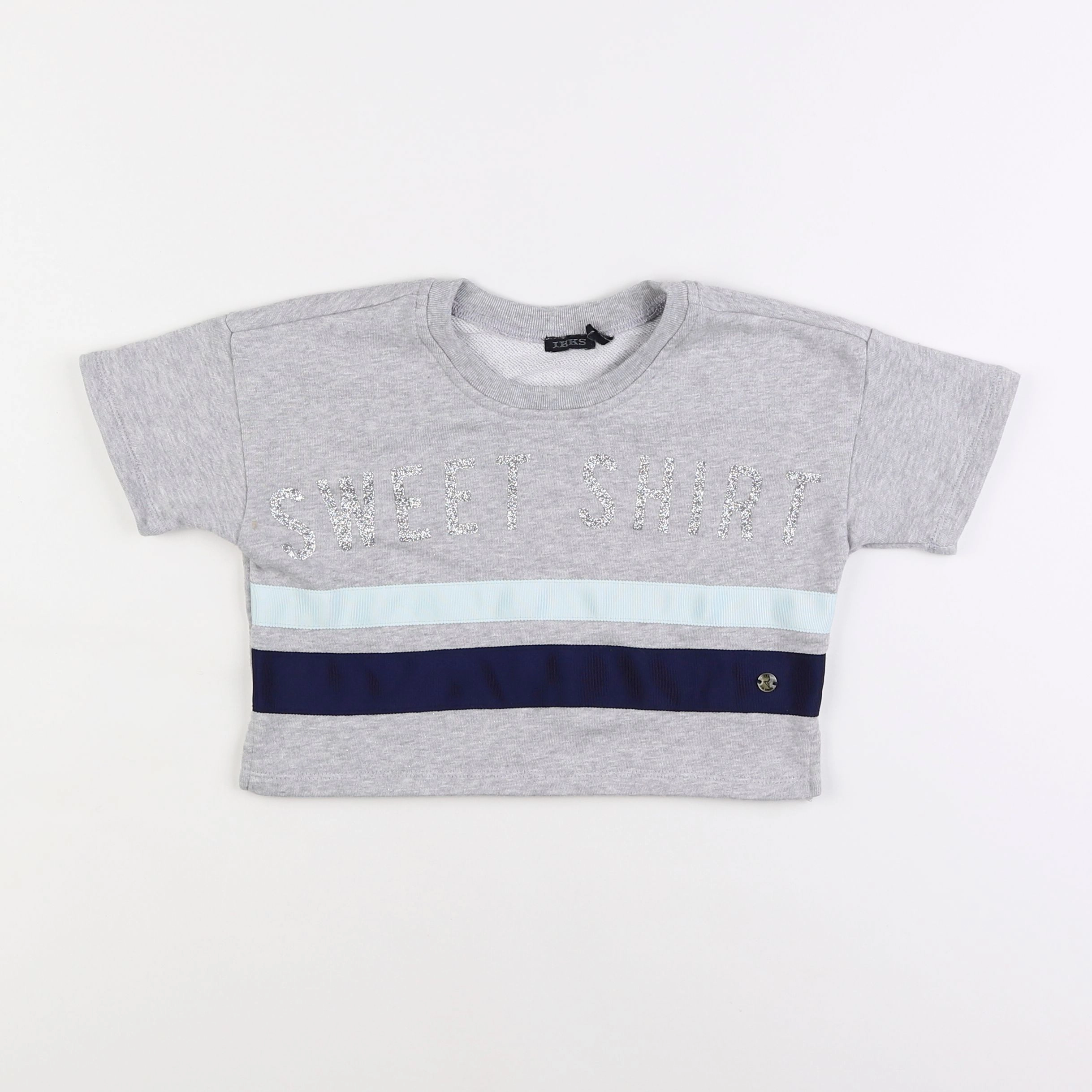 IKKS - sweat gris - 6 ans