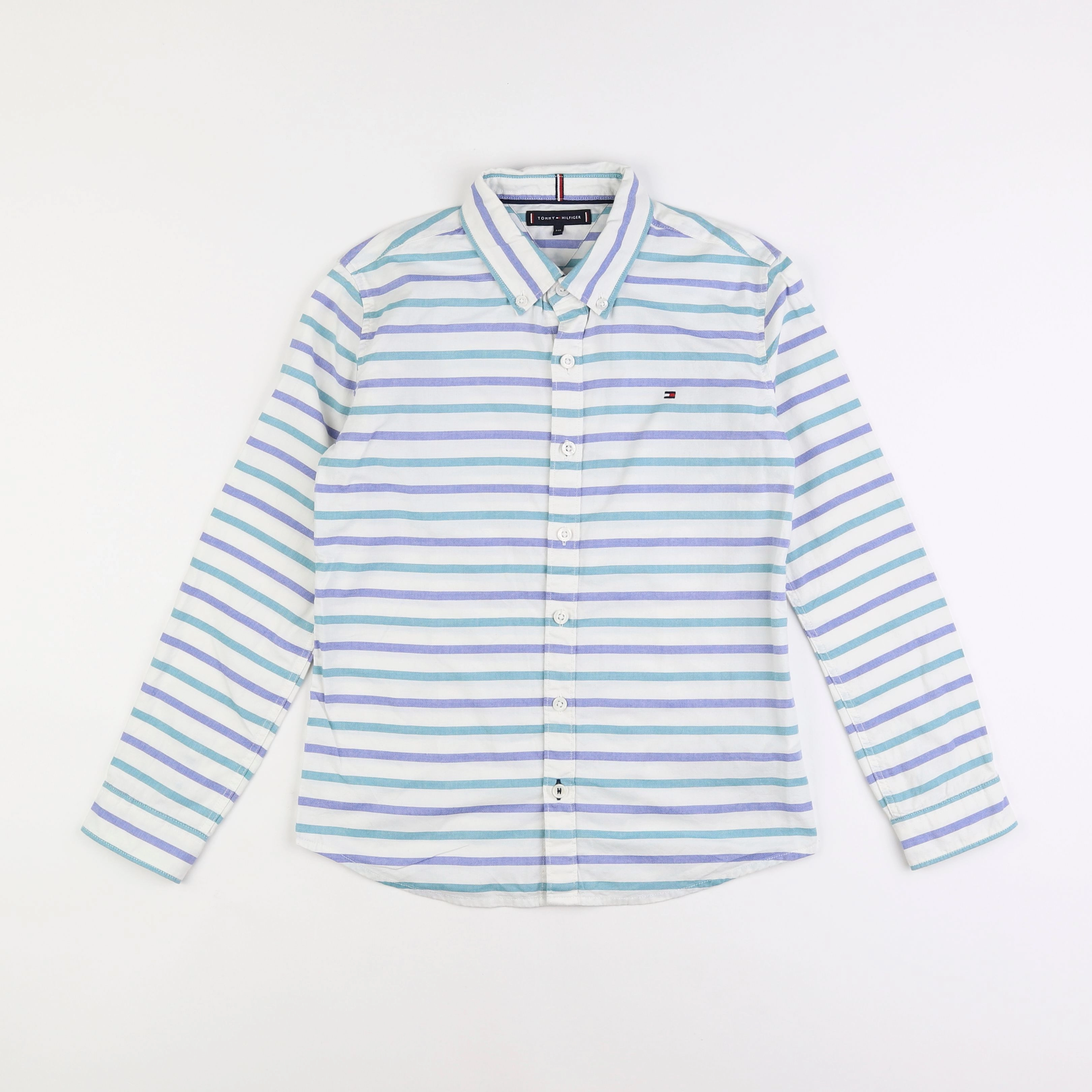 Tommy Hilfiger - chemise bleu, vert - 10 ans