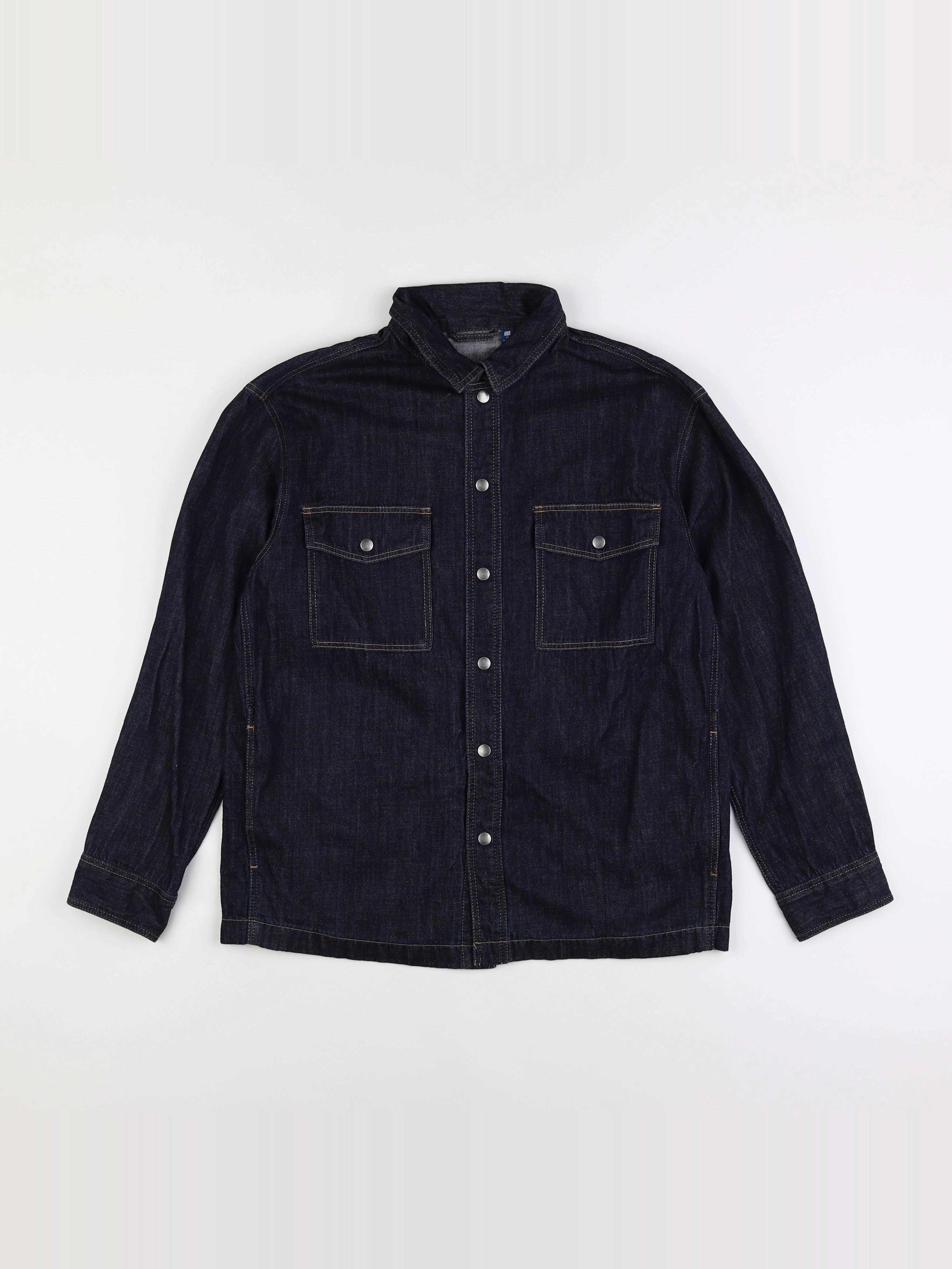 Uniqlo - chemise bleu - 13 ans
