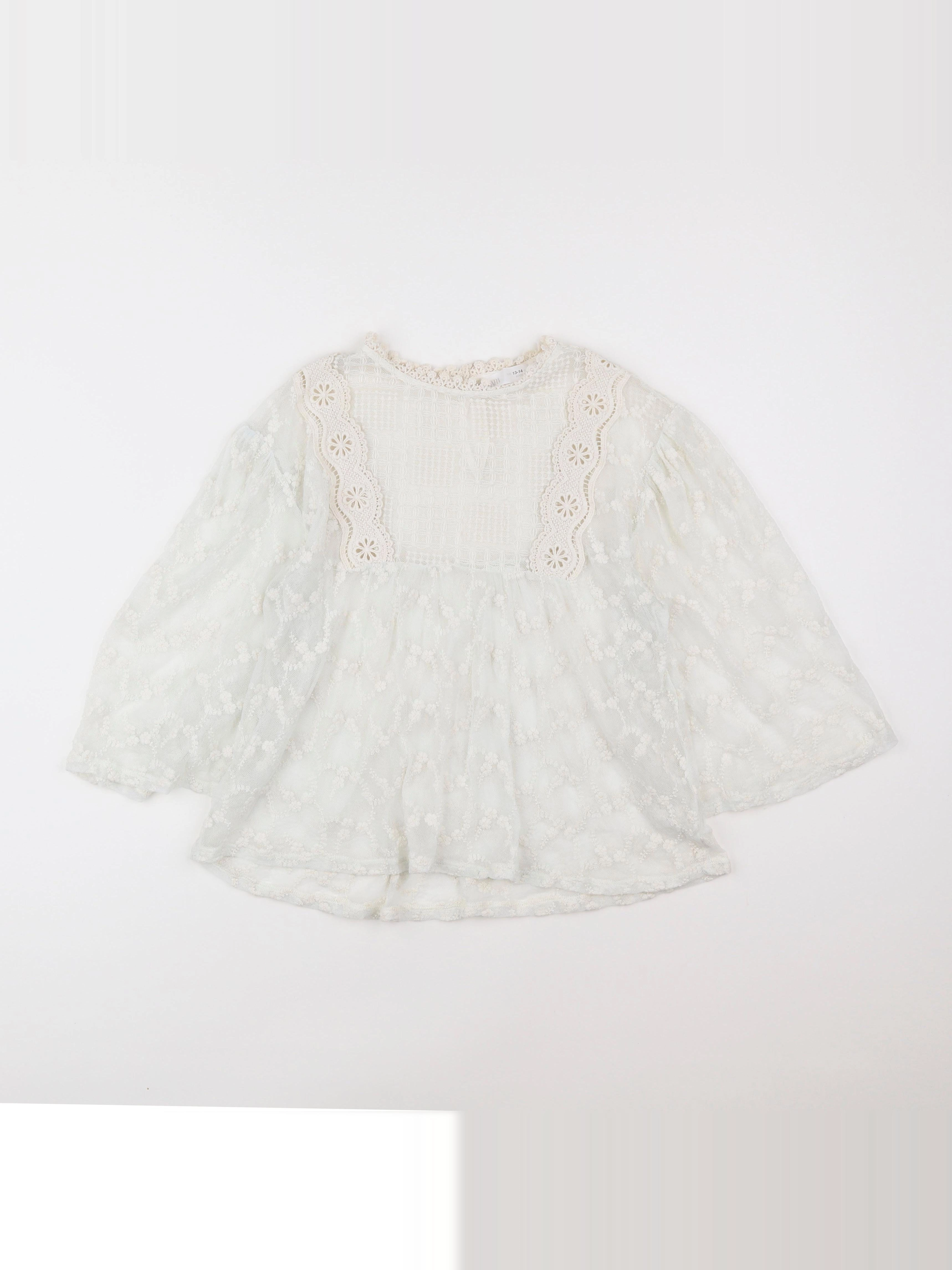 Zara - blouse blanc - 13/14 ans