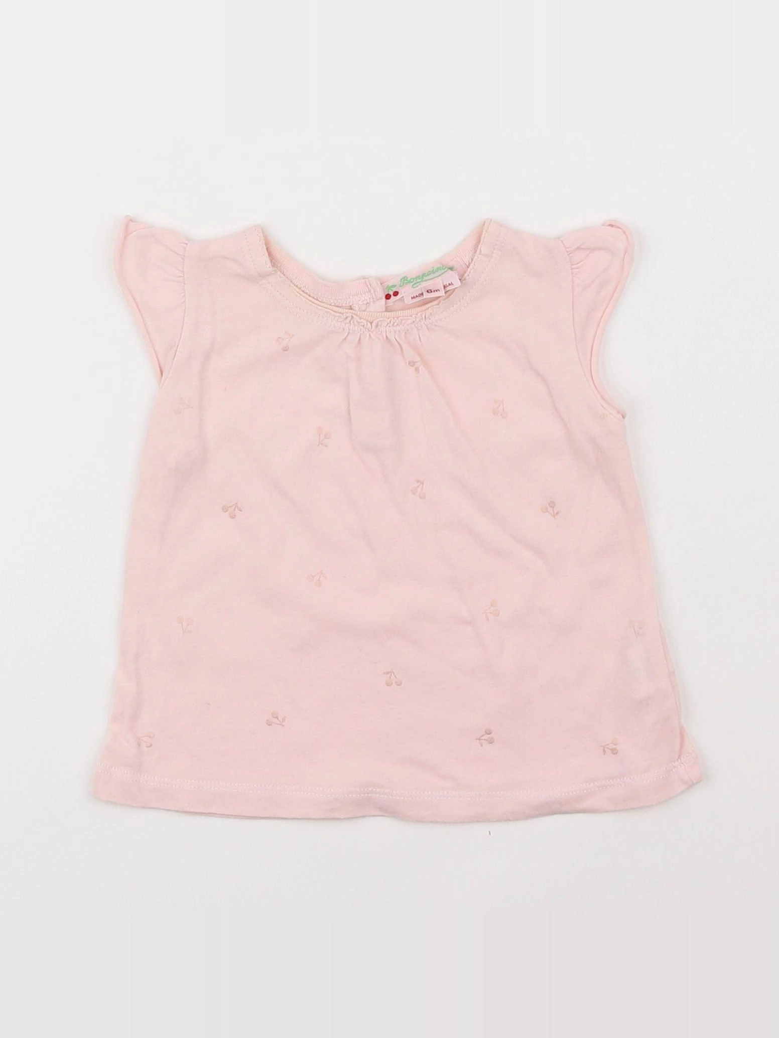 Bonpoint - tee-shirt rose - 6 mois