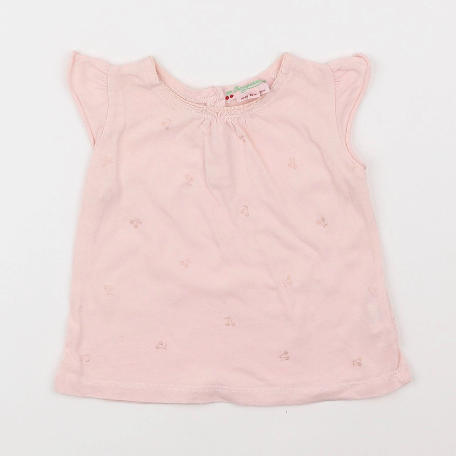 Bonpoint - tee-shirt rose - 6 mois