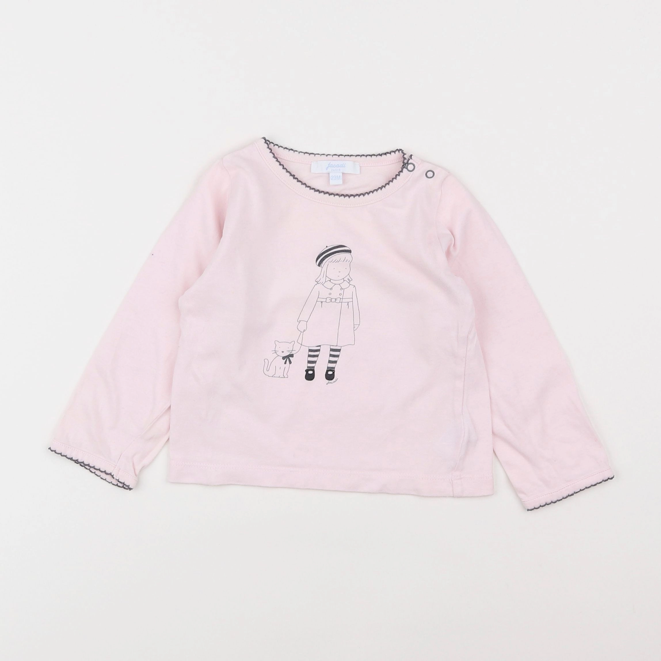 Jacadi - tee-shirt rose - 2 ans