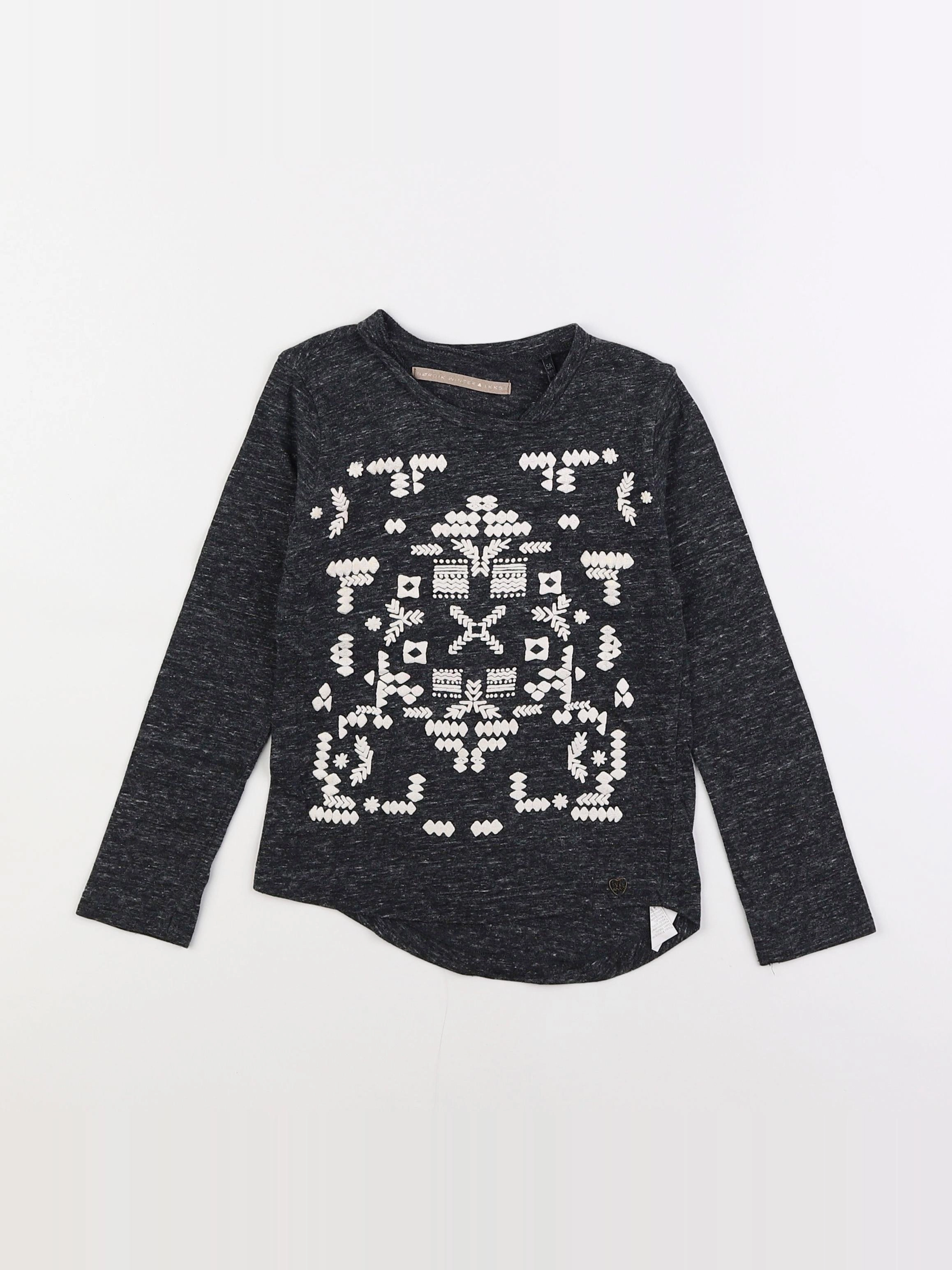 IKKS - tee-shirt gris - 5 ans