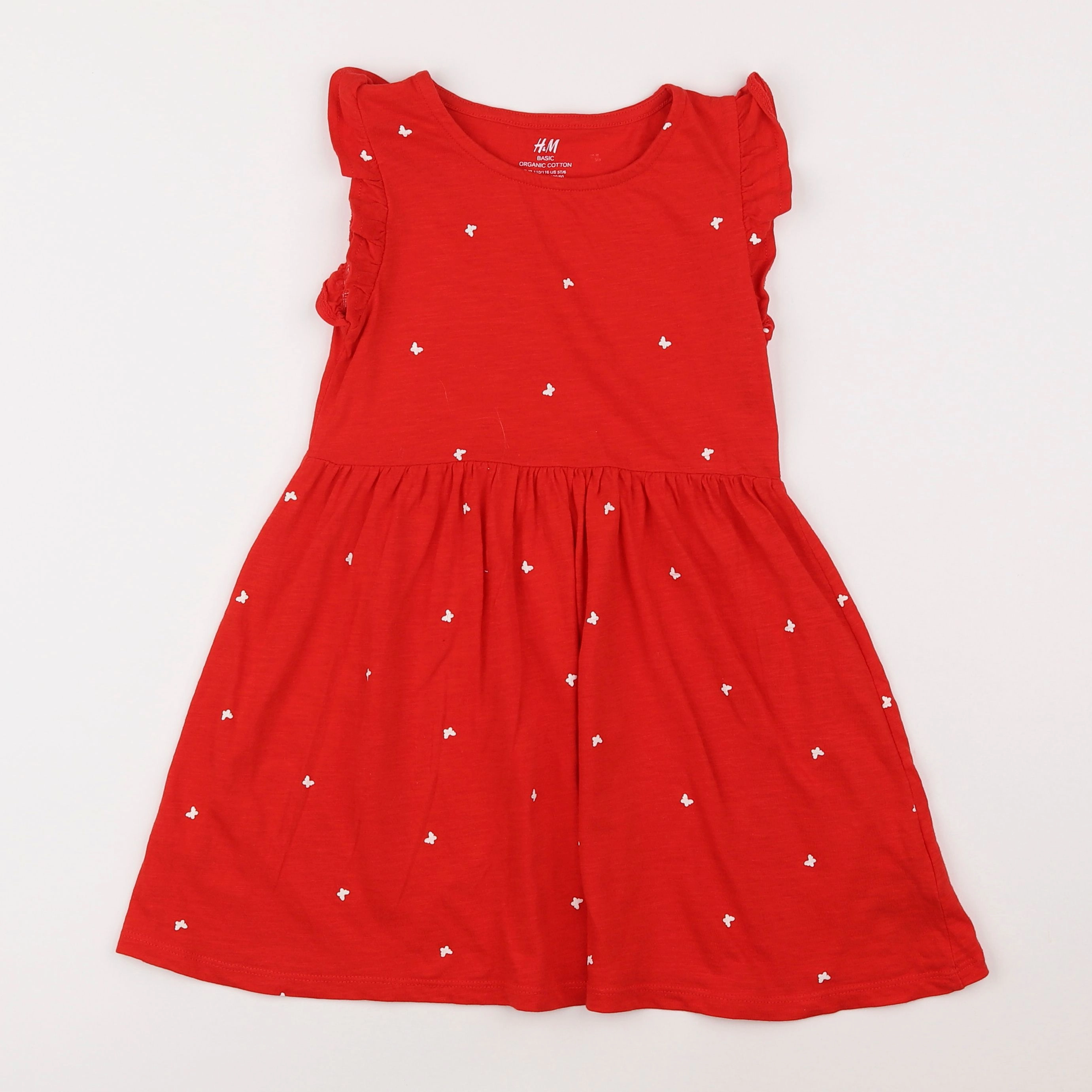 H&M - robe rouge - 4/6 ans