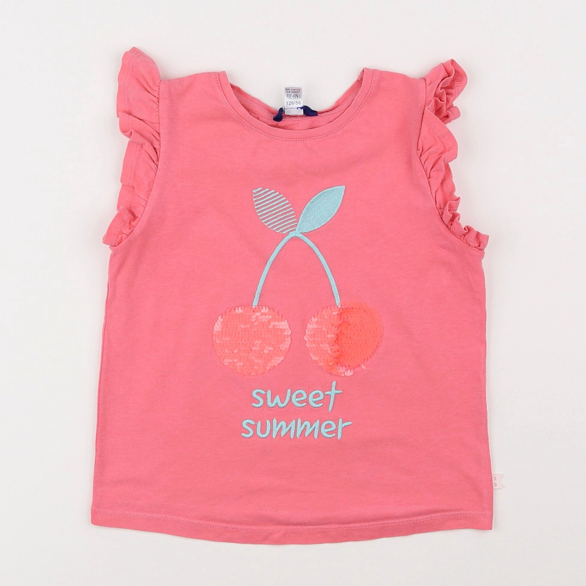 Okaidi - tee-shirt rose - 6 ans