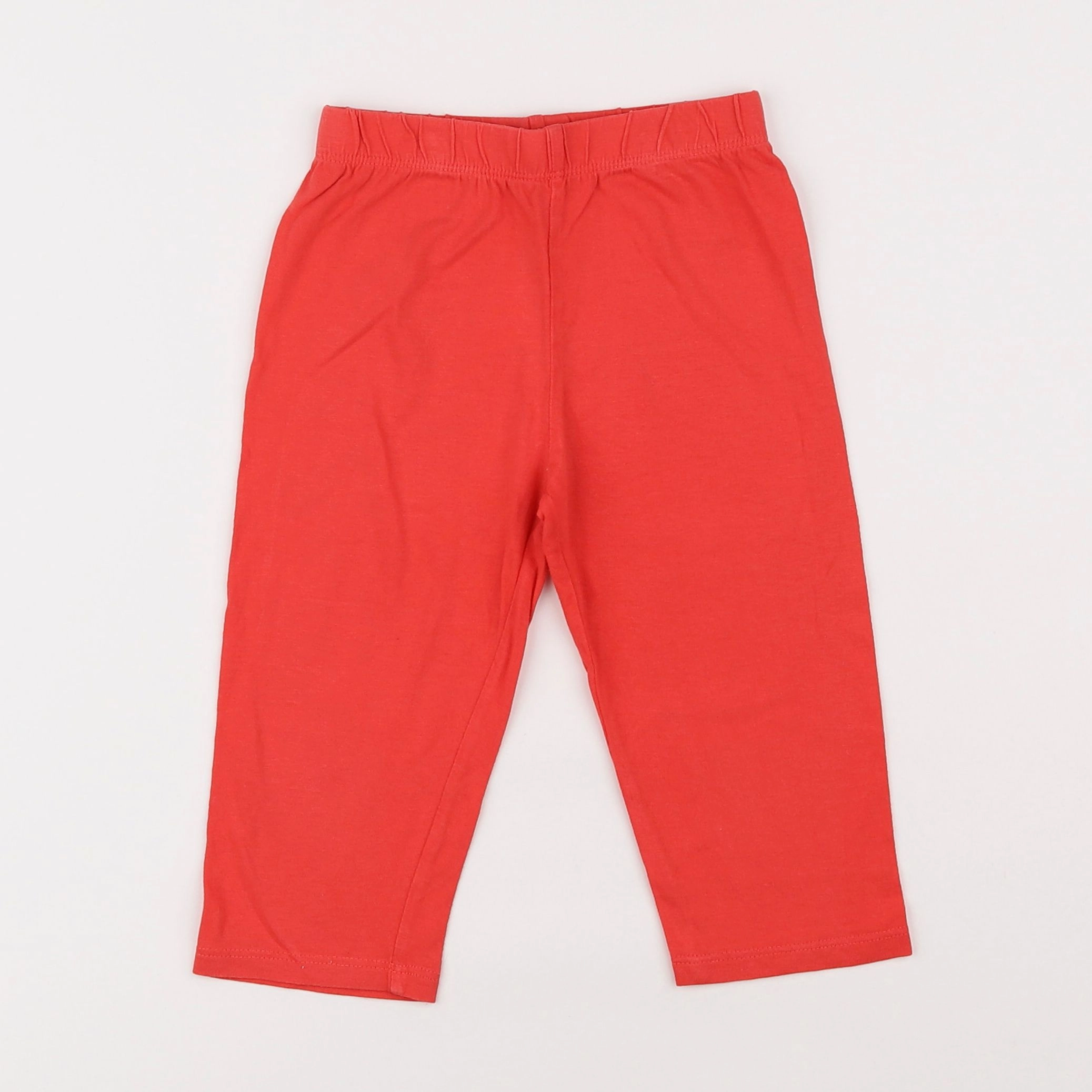 Vertbaudet - legging court orange - 2 ans