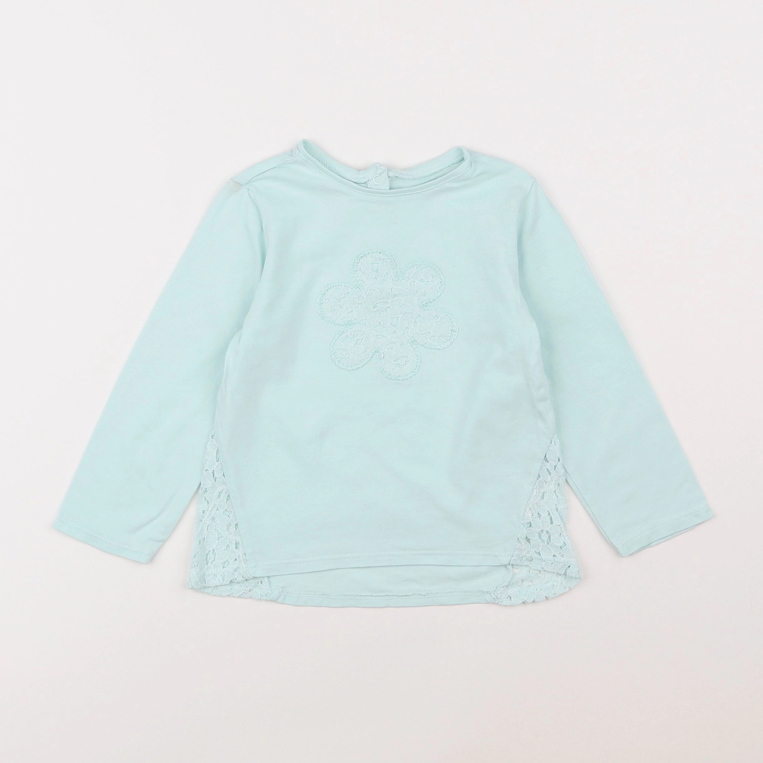 Vertbaudet - tee-shirt bleu - 2 ans