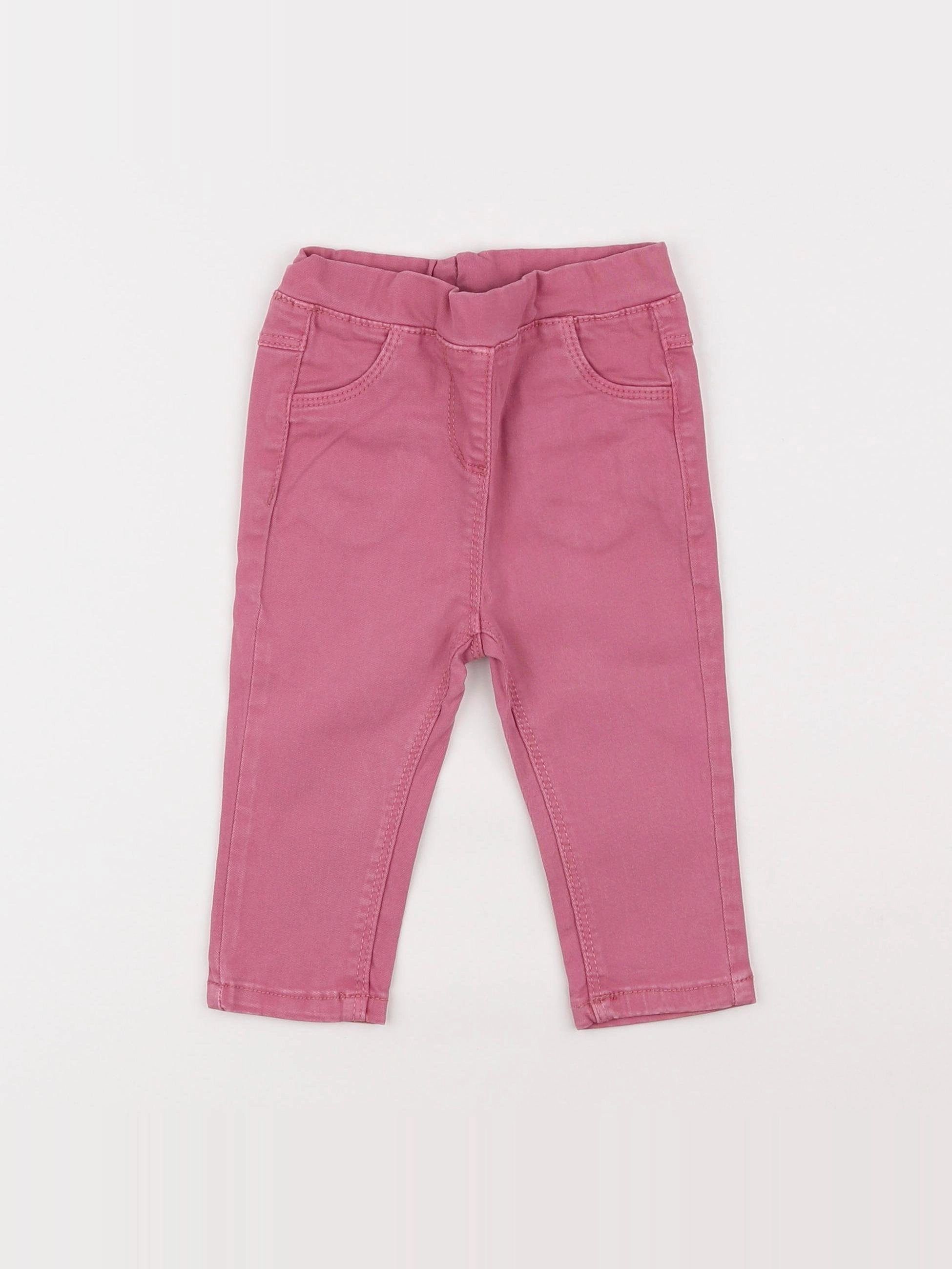 Tape à l'oeil - pantalon rose - 12 mois