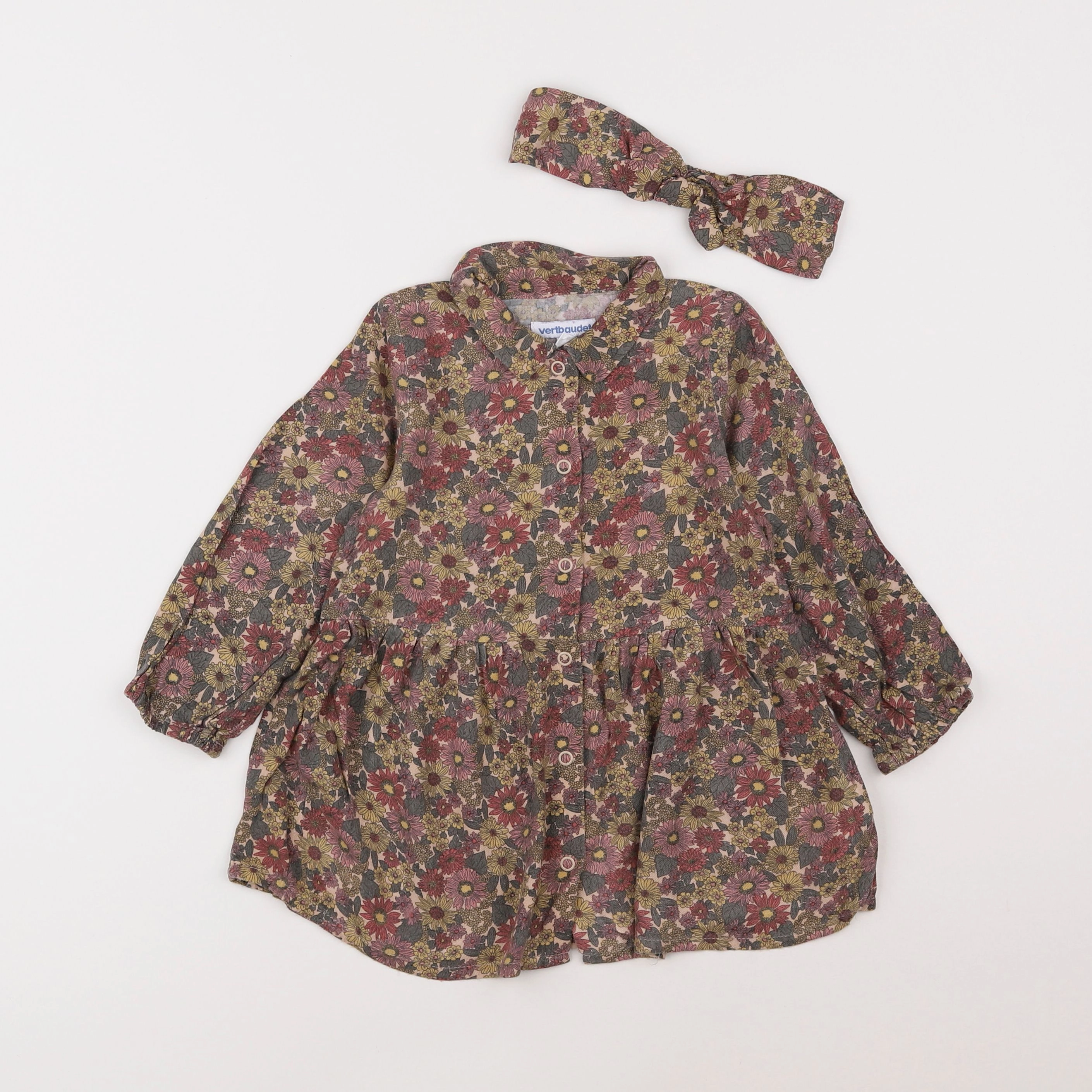 Vertbaudet - ensemble multicolore - 2 ans