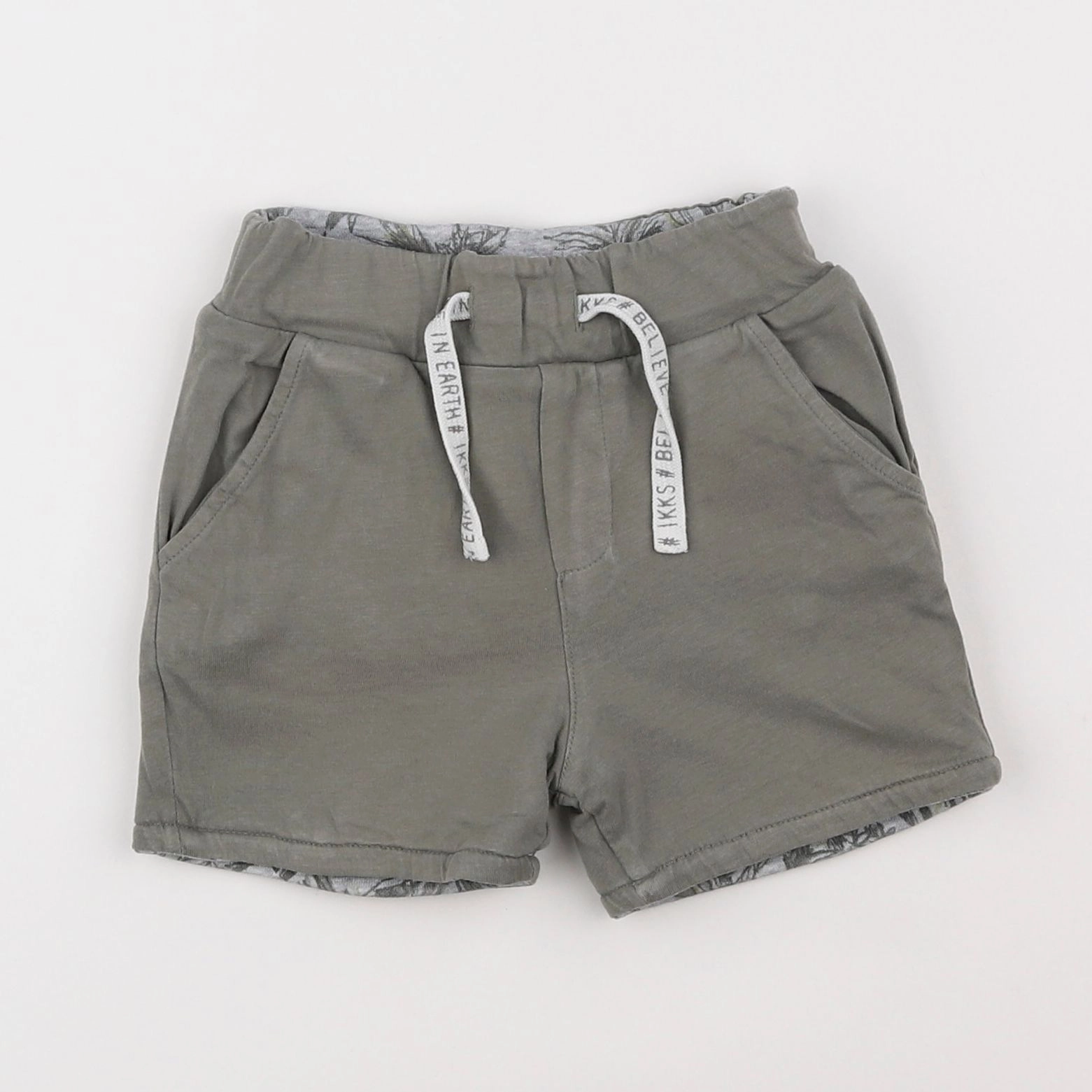 IKKS - short réversible gris, vert - 2 ans