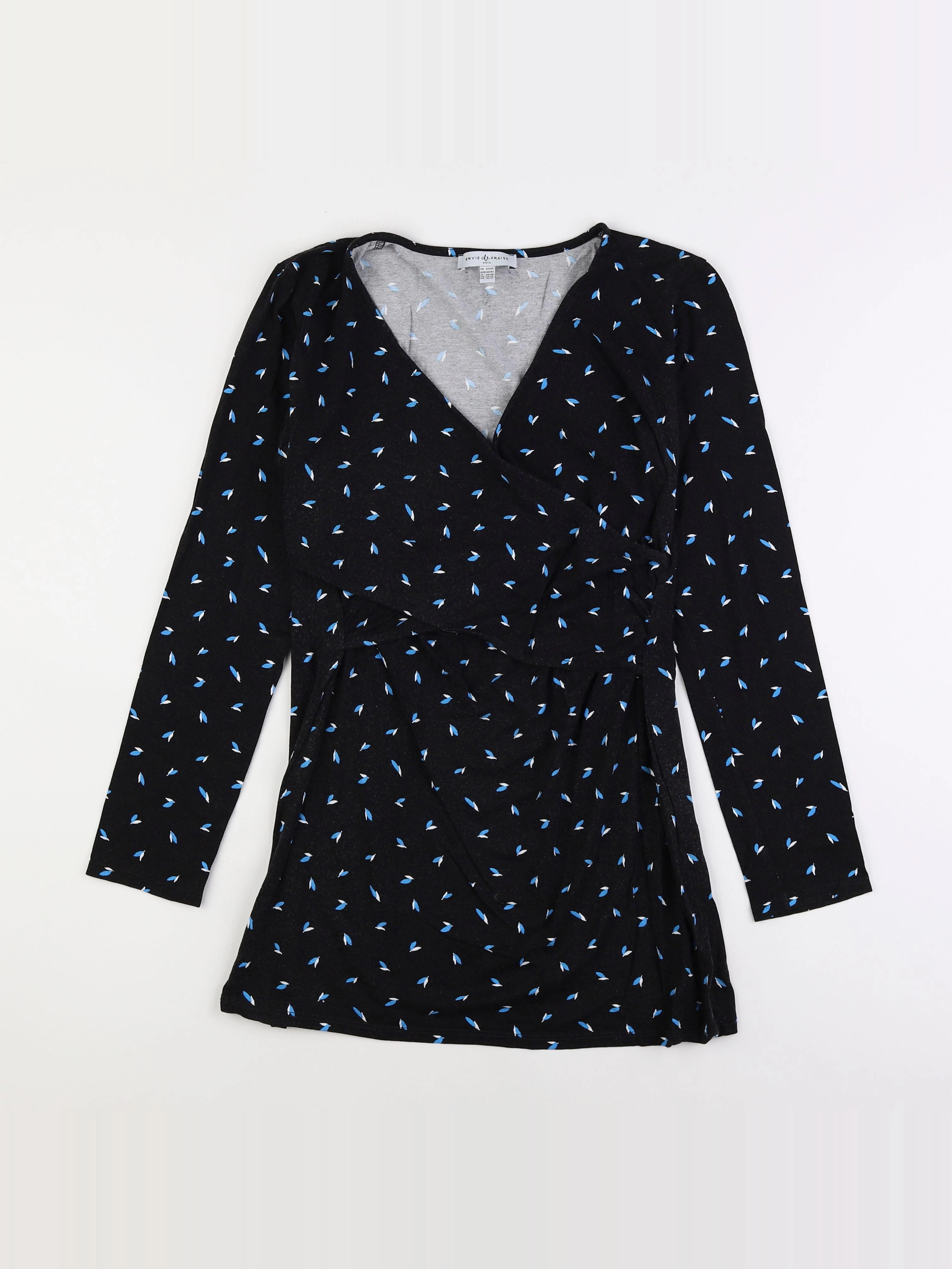 Envie de fraise - tee-shirt grossesse noir - 42 à 44