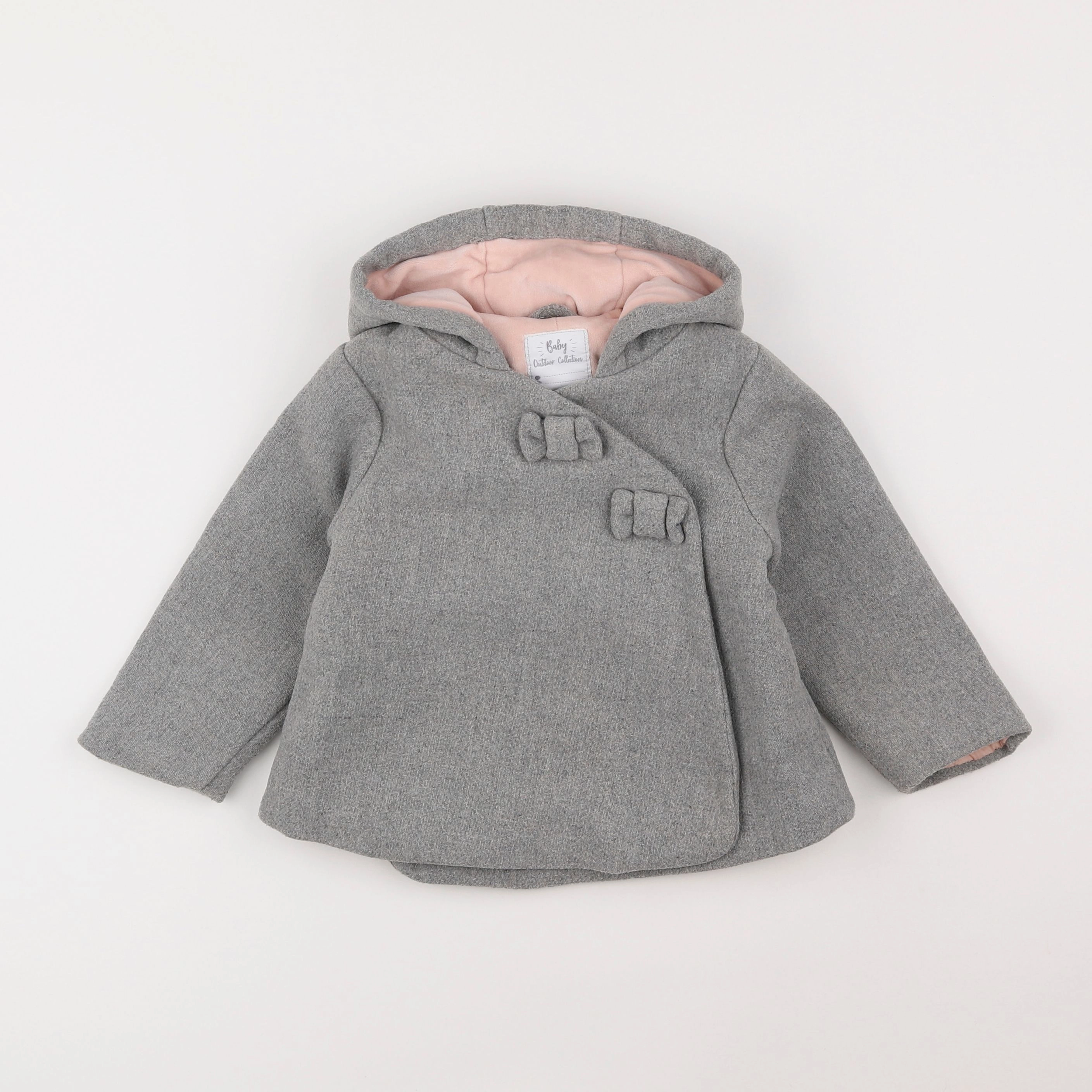 Vertbaudet - manteau gris - 2 ans