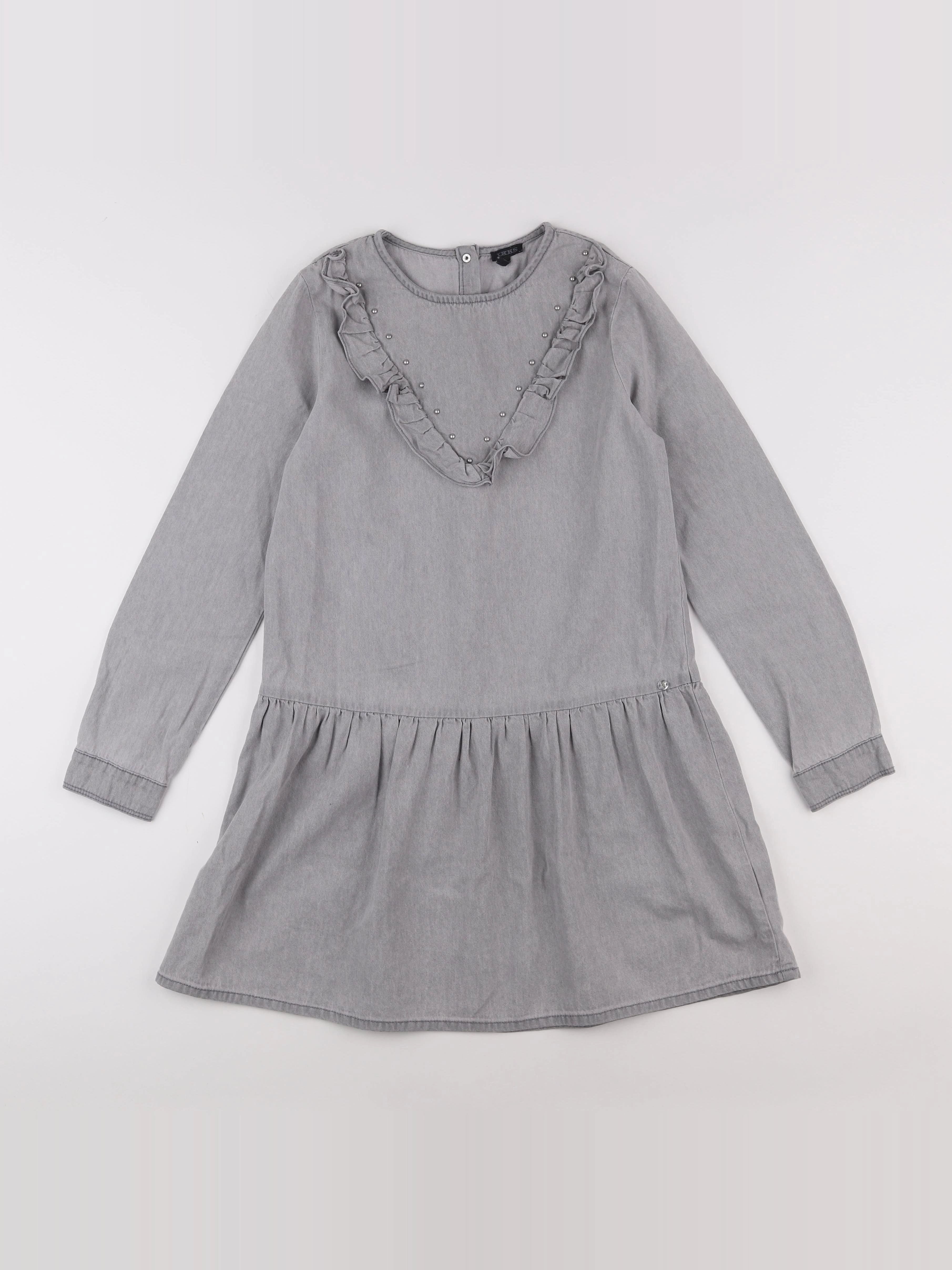 IKKS - robe gris - 12 ans