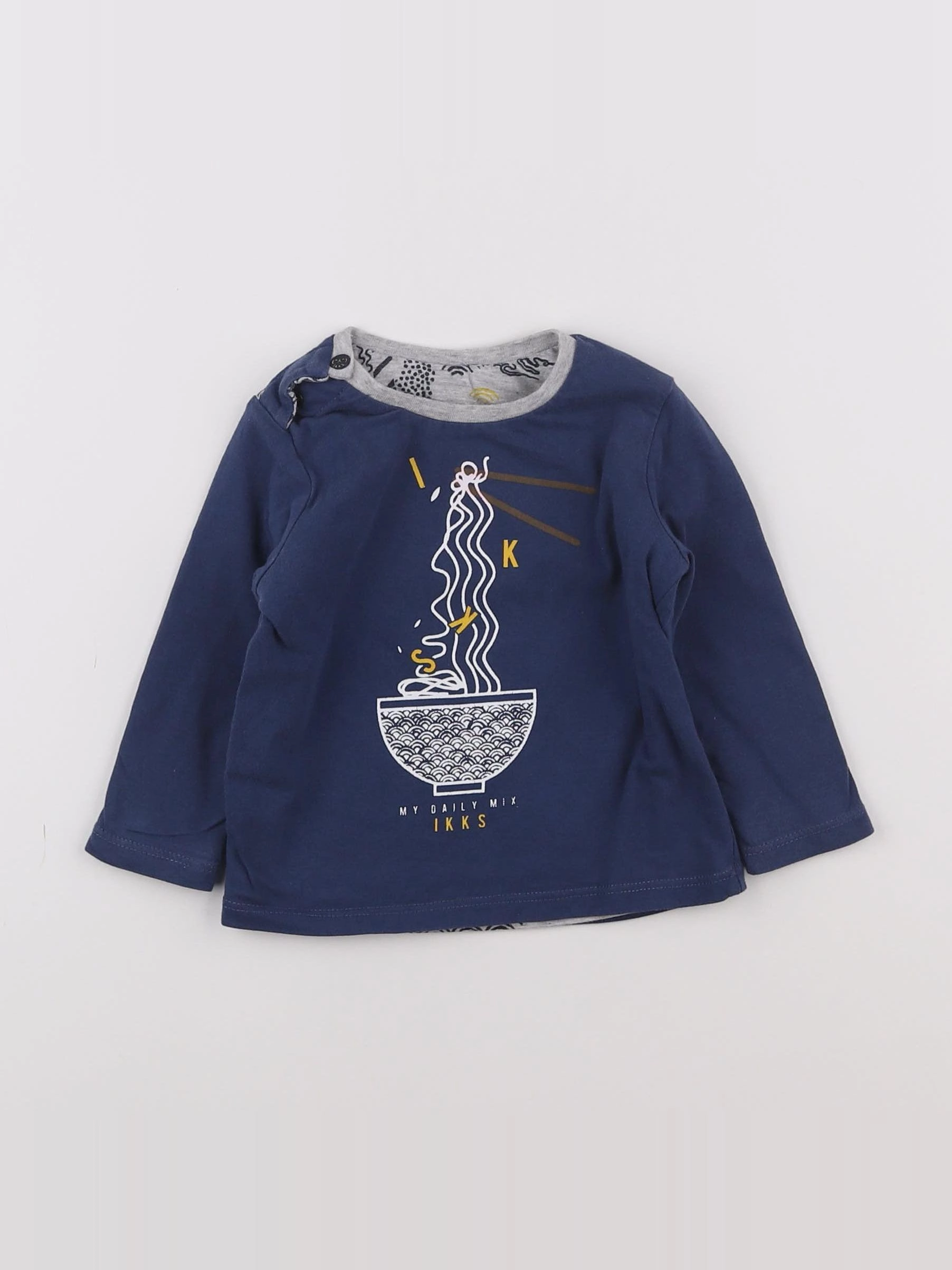 IKKS - tee-shirt bleu - 6 mois