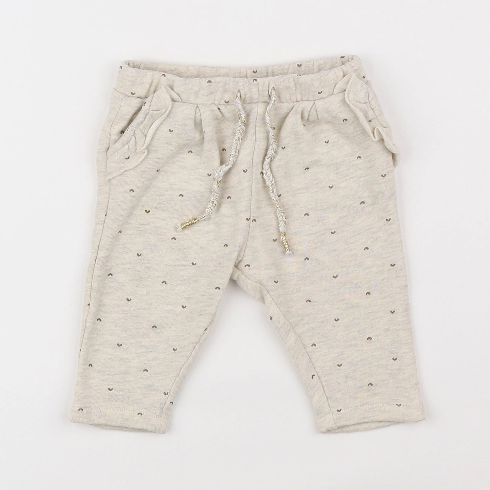 Vertbaudet - pantalon beige - 6 mois