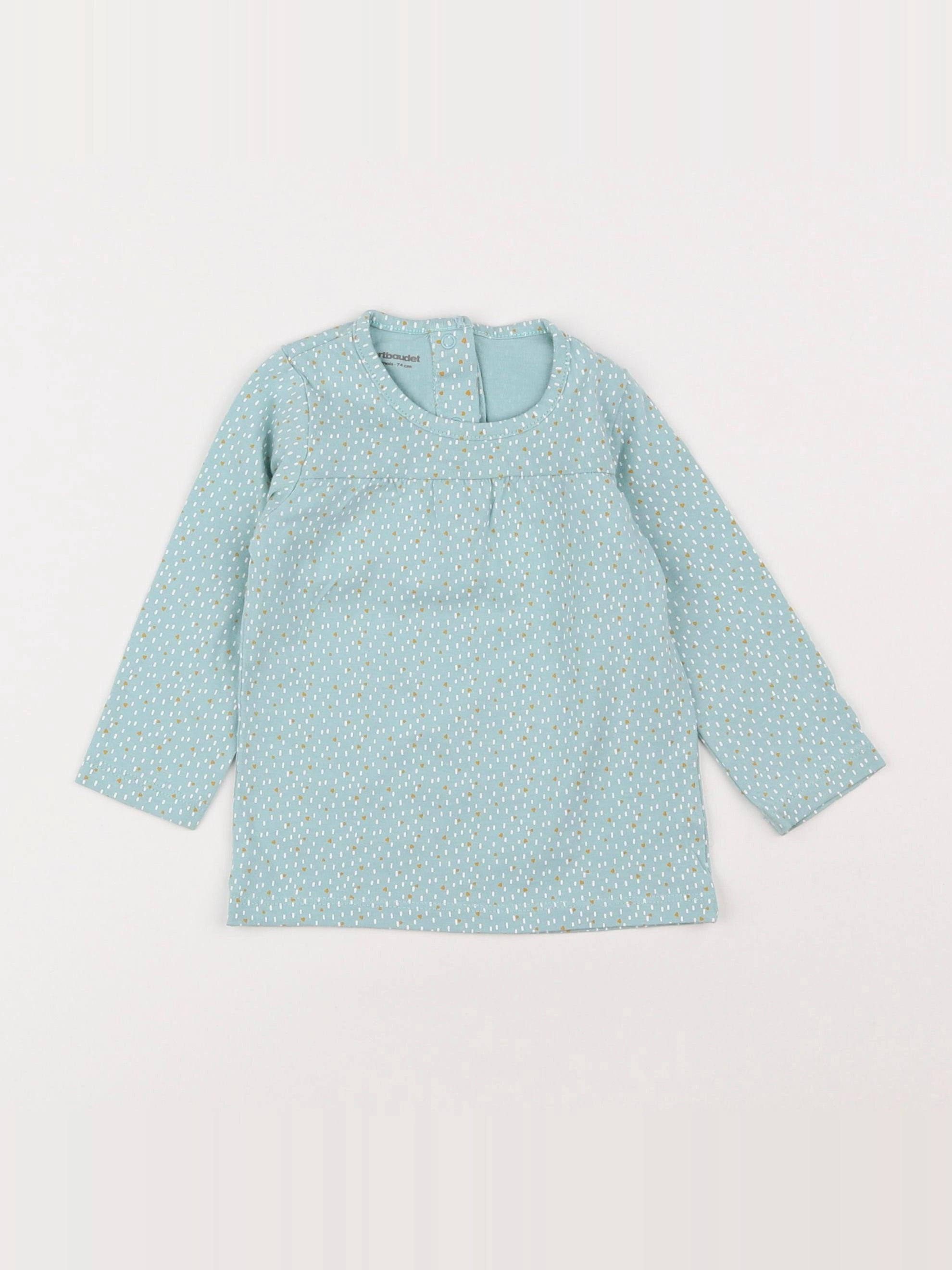 Vertbaudet - tee-shirt vert - 12 mois
