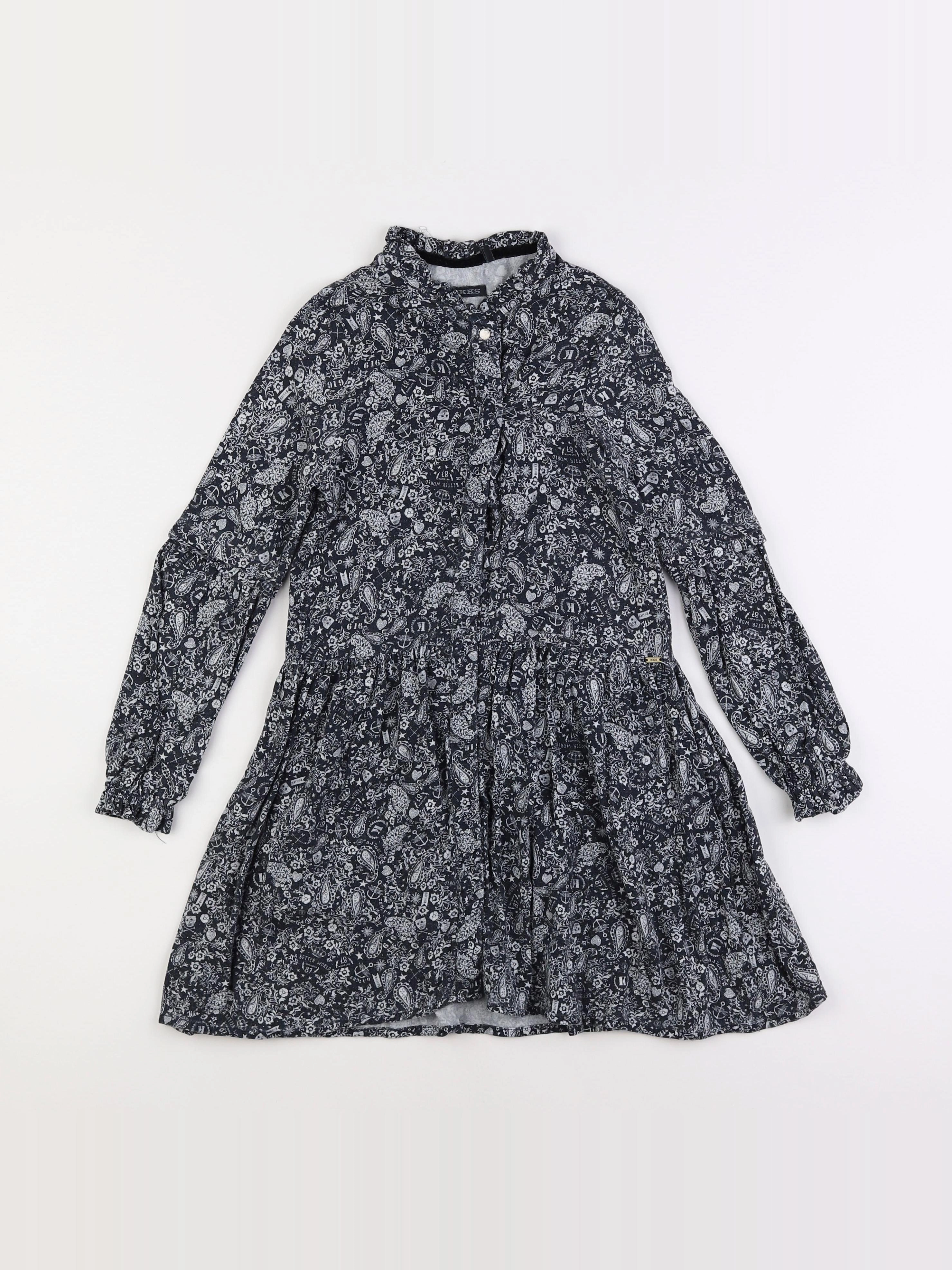 IKKS - robe noir - 8 ans