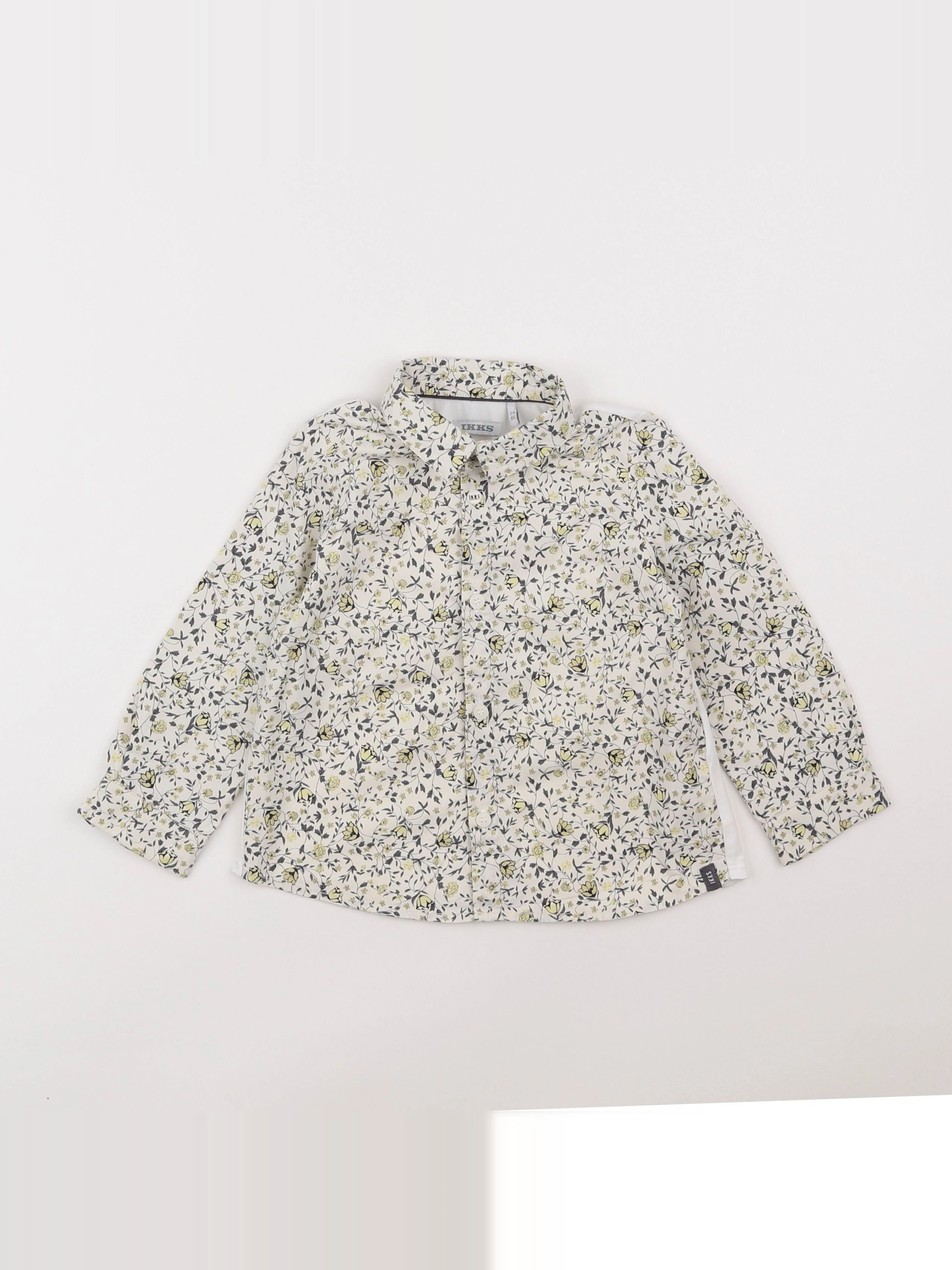 IKKS - chemise blanc, gris - 2 ans