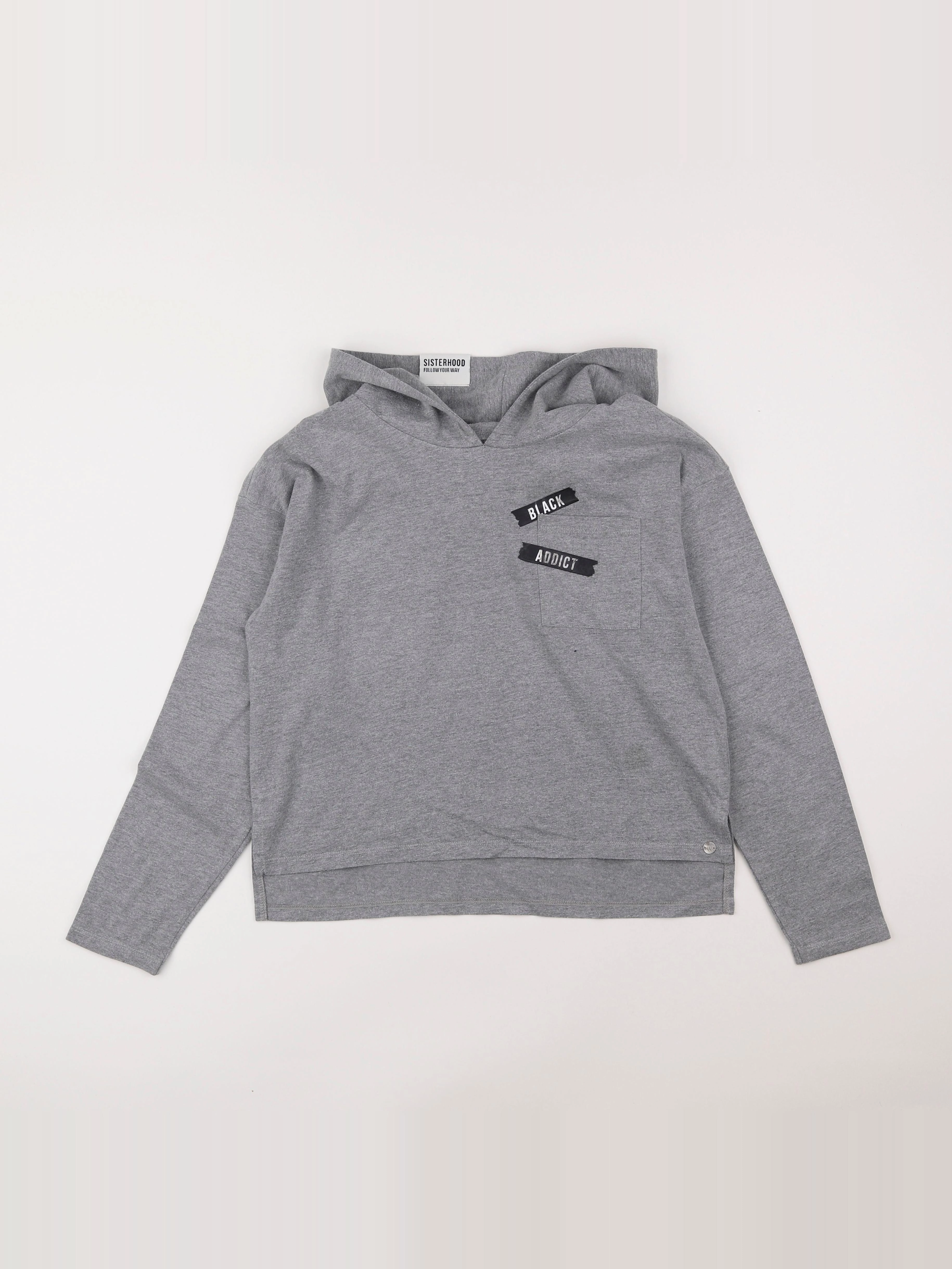 IKKS - sweat gris - 14 ans