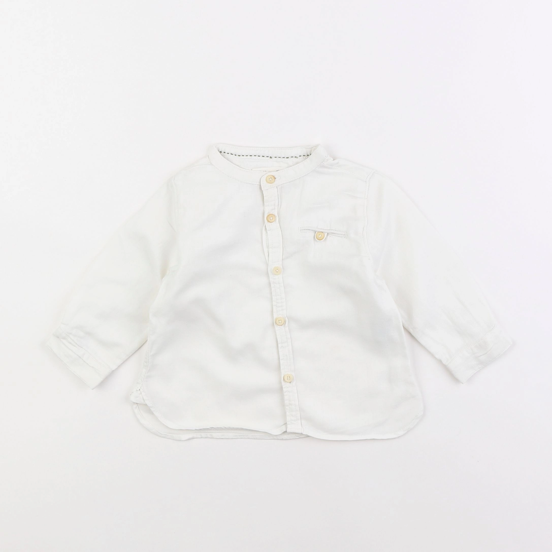 Zara - chemise blanc - 6/9 mois