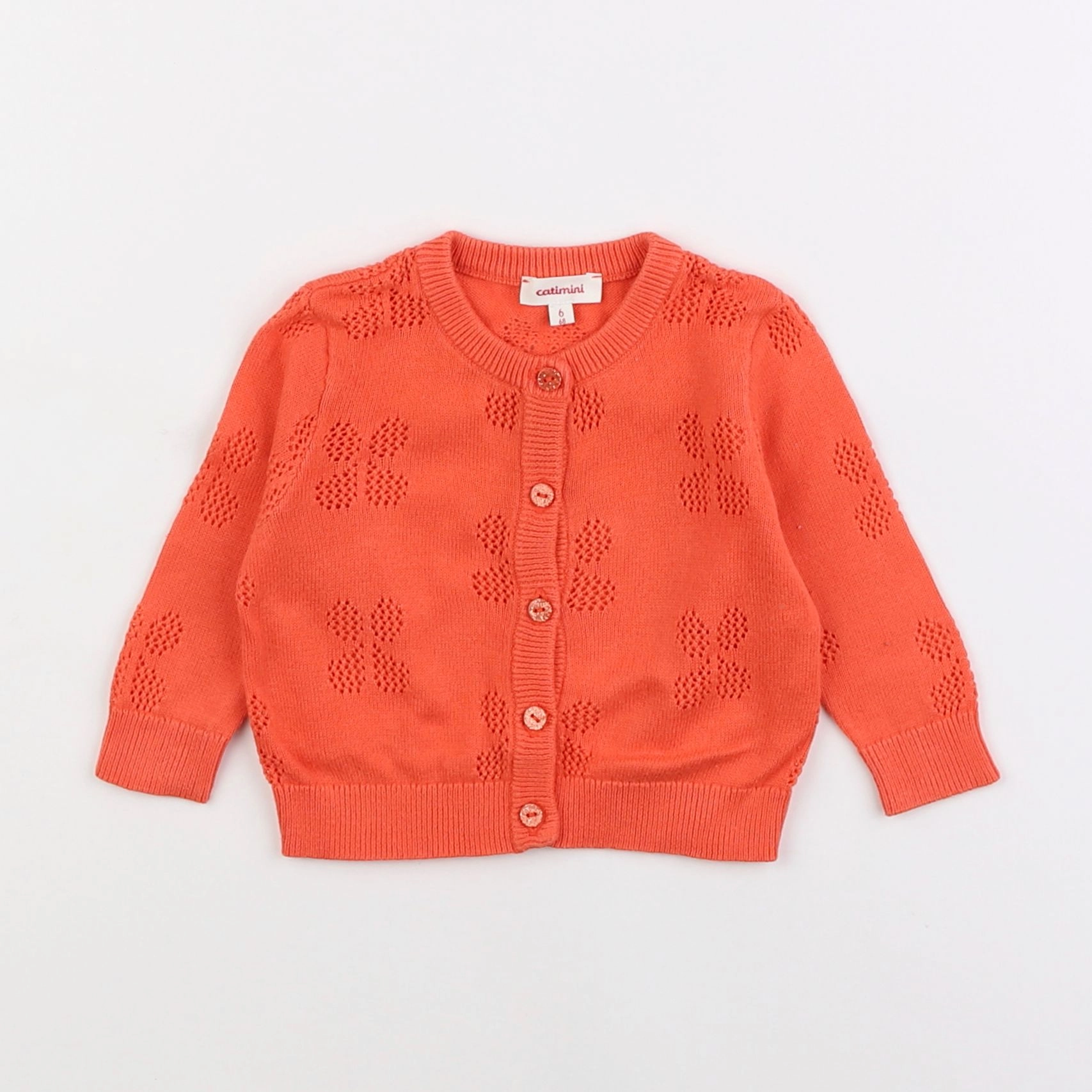 Catimini - gilet orange - 6 mois